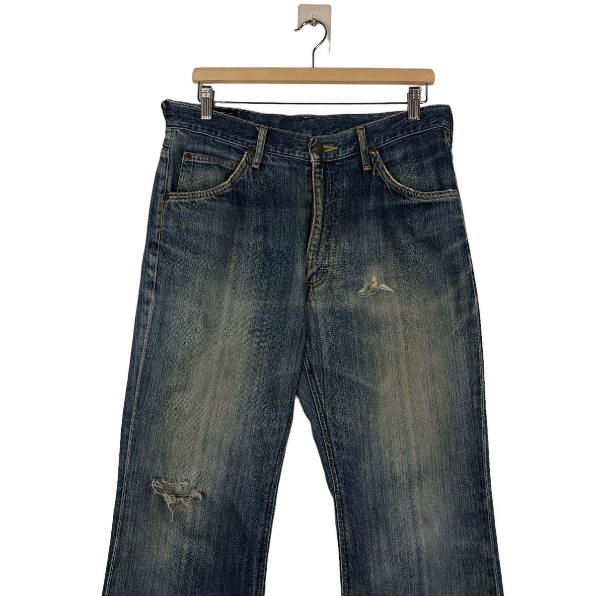 Japanese Brand 🔥Vintage Denim Jeans Lee Rider Biker Size US 32 / EU 48 - 4 Thumbnail