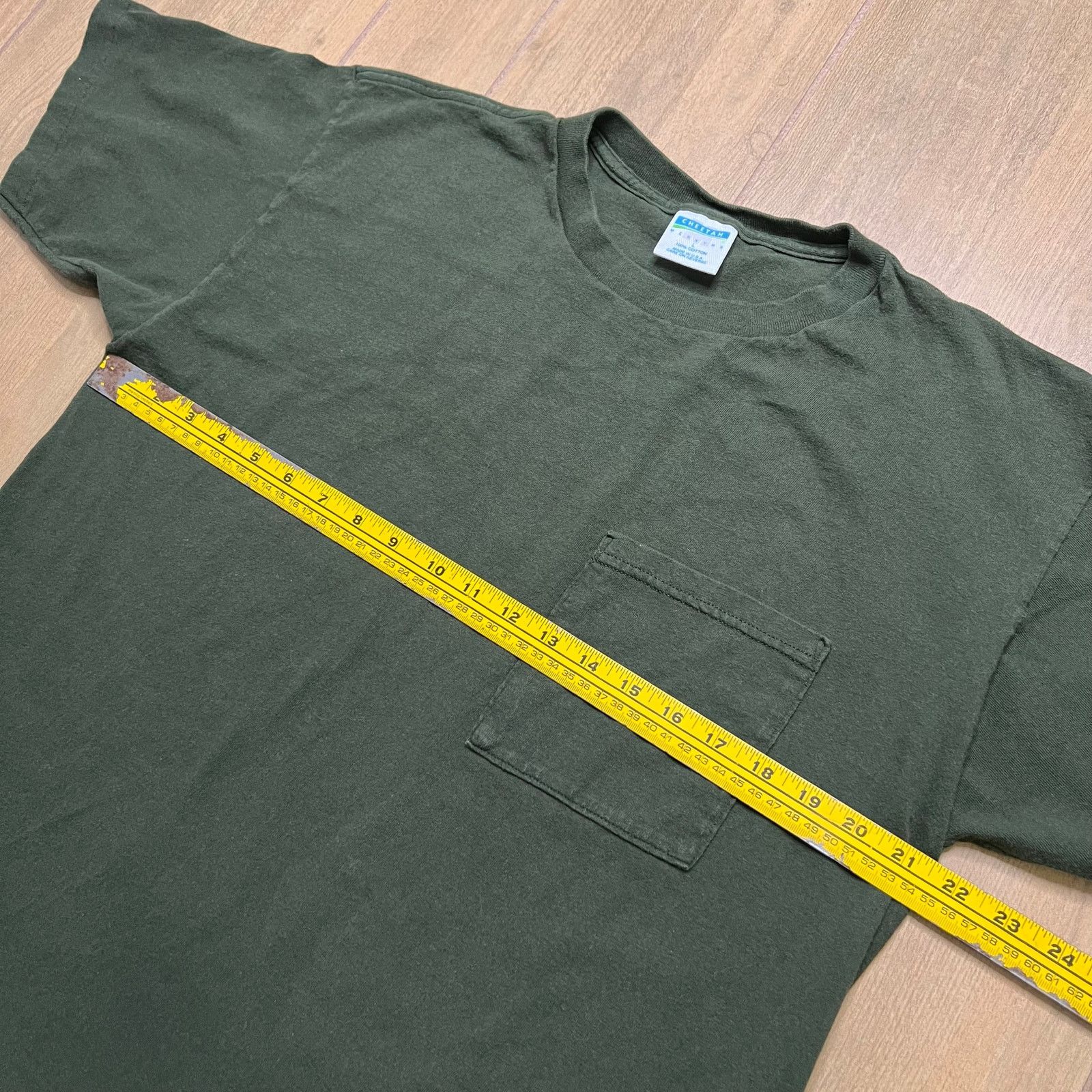 Vintage Vintage 90s Cheetah Men's L Green T-Shirt Blank Pocket USA Size US L / EU 52-54 / 3 - 6 Thumbnail