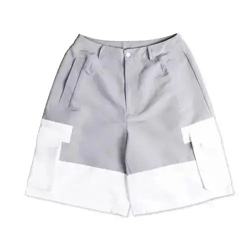 VIBE 20SS Indigo Union Japan White Oversized Patchwork Shorts Size US 31 - 1 Thumbnail