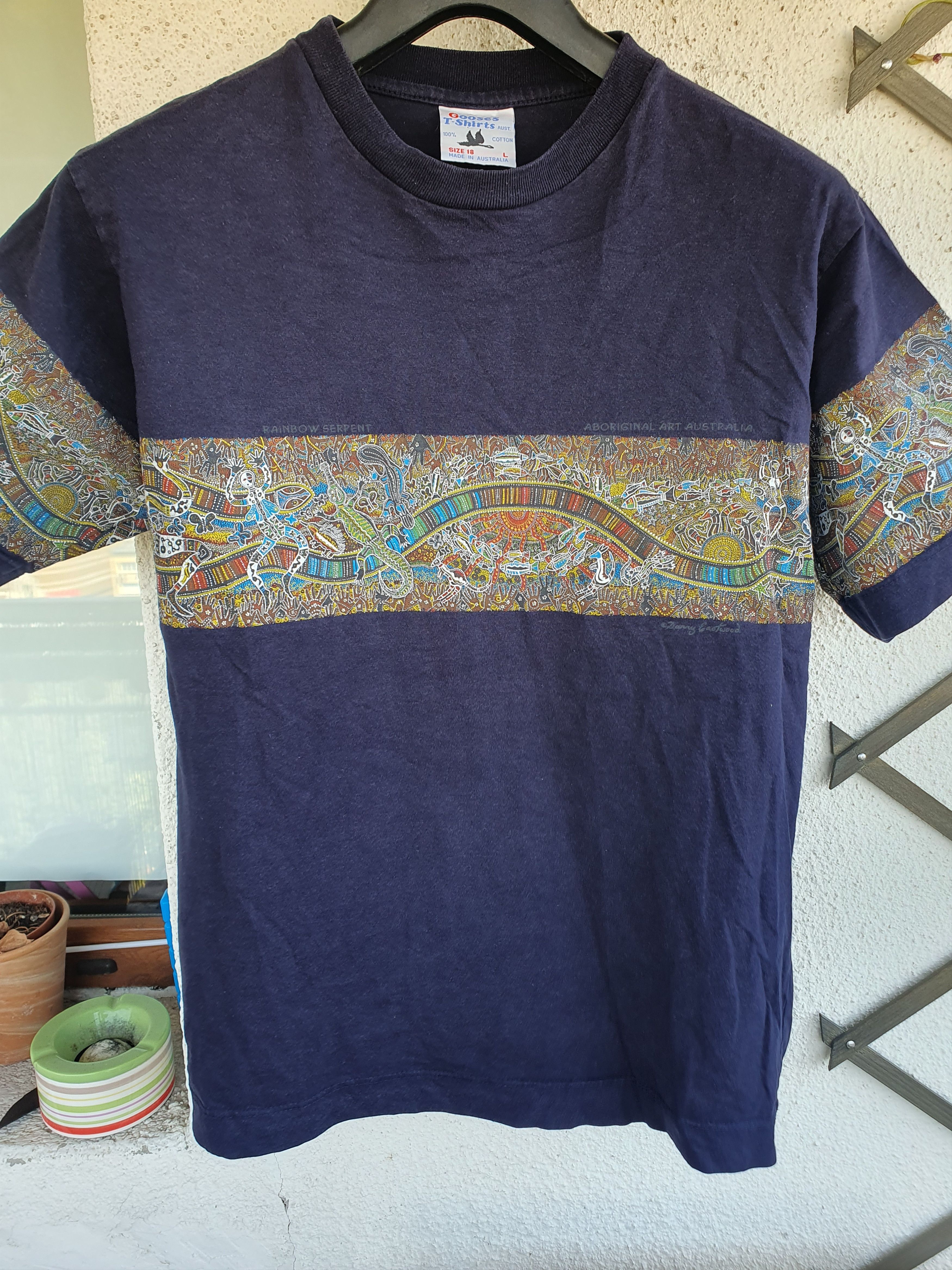 Vintage Danny Eastwood Rainbow Serpent Aboriginal Art Tee Size US M / EU 48-50 / 2 - 6 Thumbnail