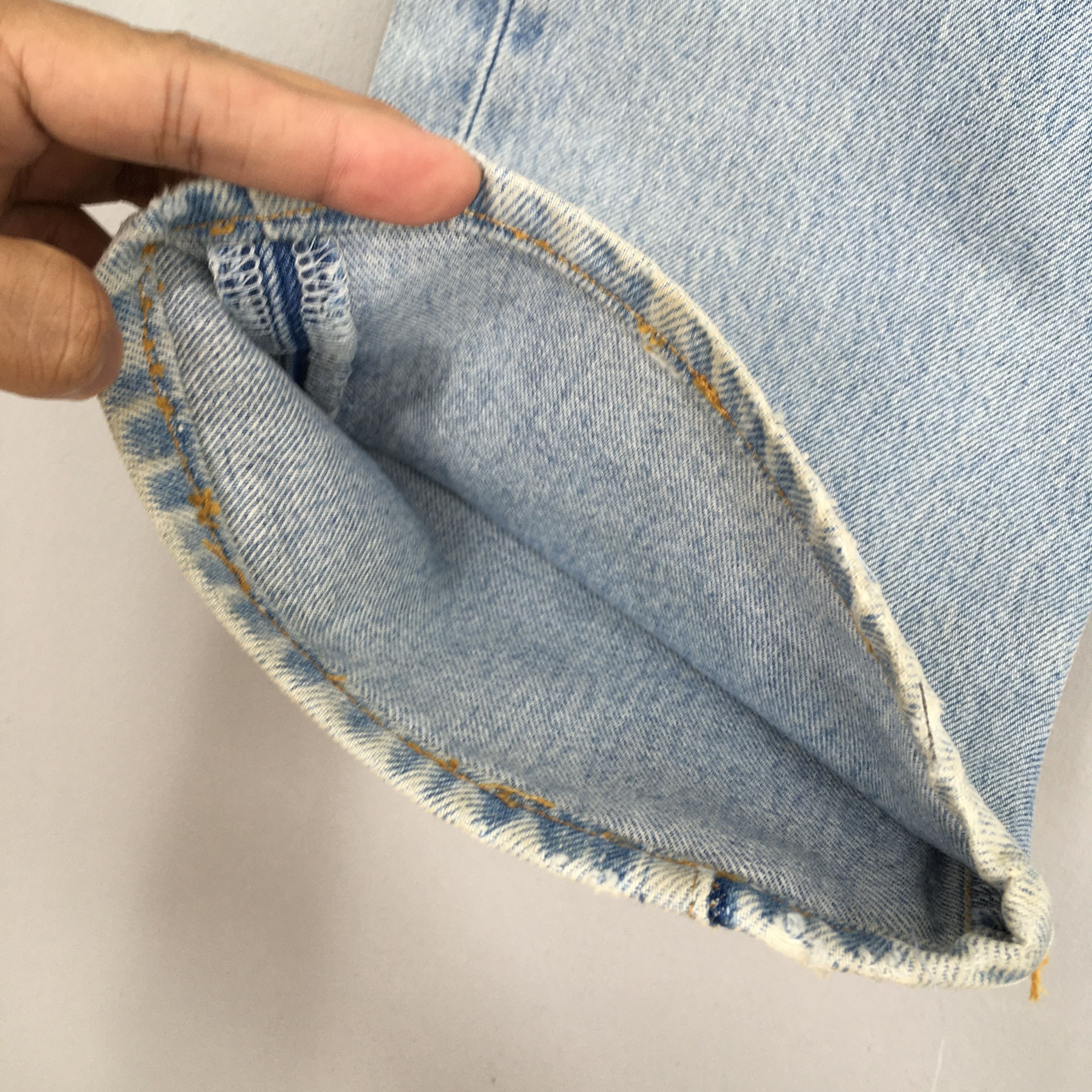 Levi's Size 31x29 Vintage 90s Levi's 501 Distressed Jeans S1576 Size US 31 - 5 Thumbnail