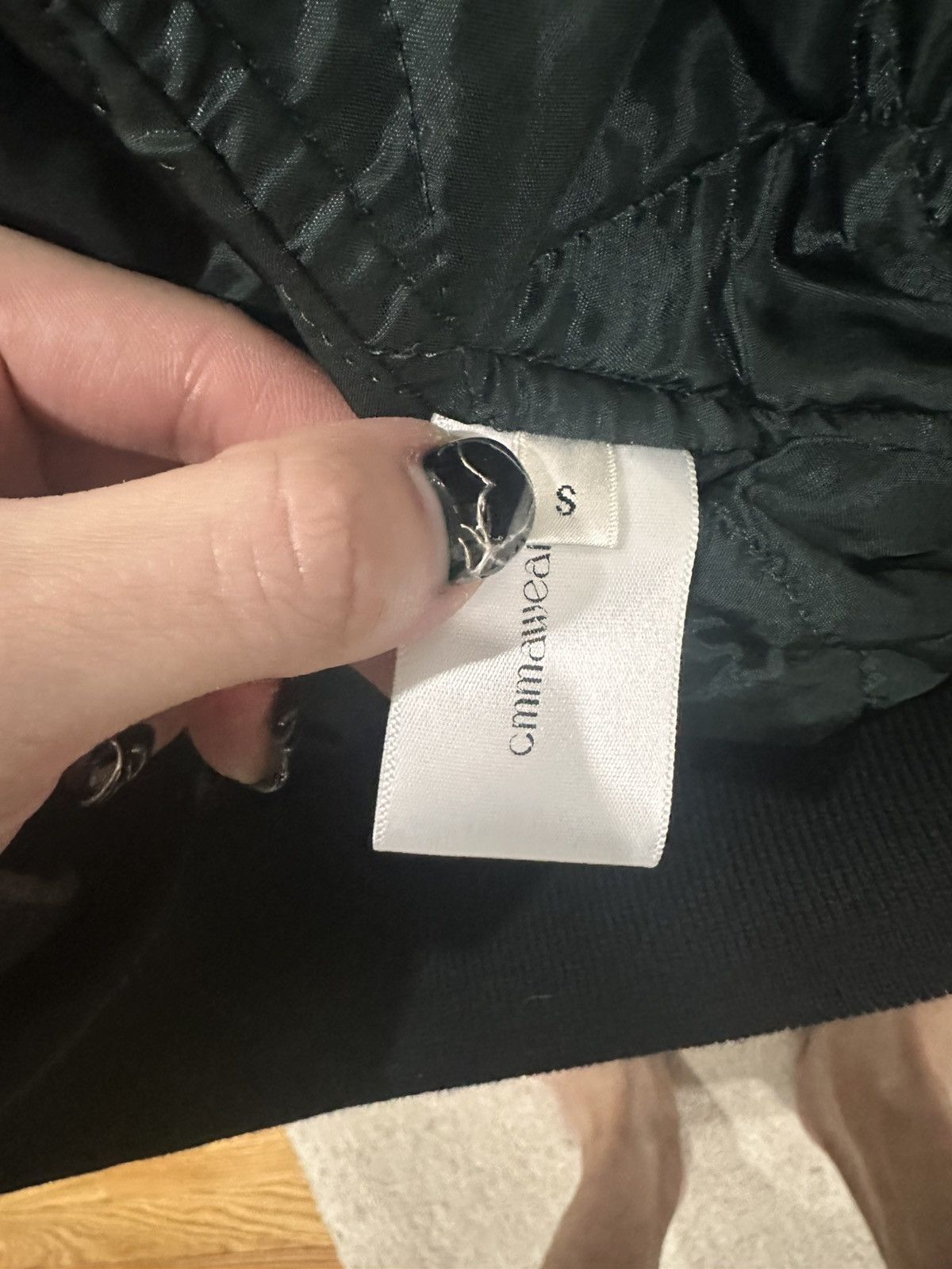 CMMAWEAR CMMAWEAR Black C Round Bomber Jacket Size US S / EU 44-46 / 1 - 9 Thumbnail