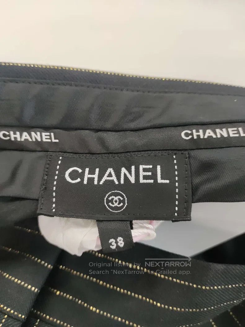 Chanel Chanel Elegant striped casual pants Size 25" / US 0 / IT 36 - 3 Thumbnail