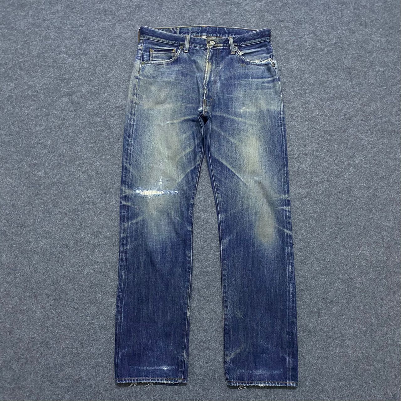 If Six Was Nine Vintage Standard California Selvegde Distressed Denim Size US 32 / EU 48 - 1 Thumbnail