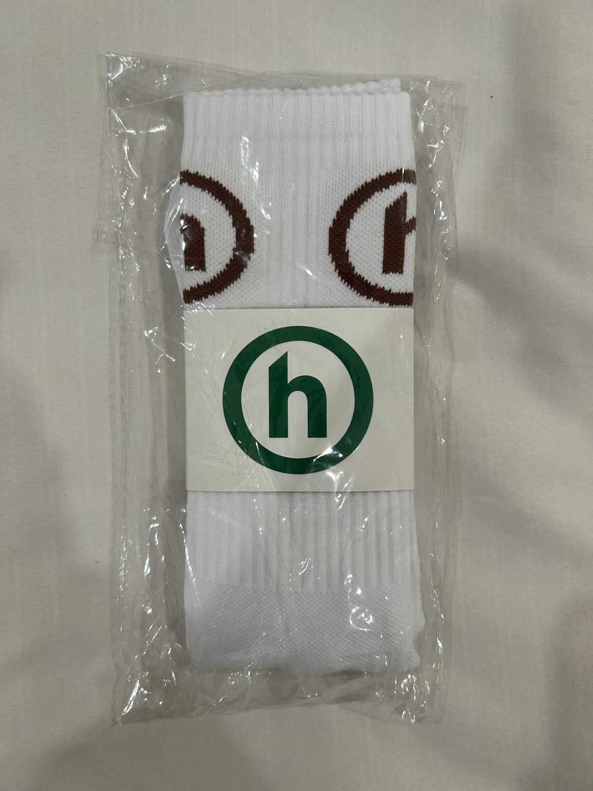 HIDDEN Hidden NY Socks White Brown Size ONE SIZE - 1 Thumbnail