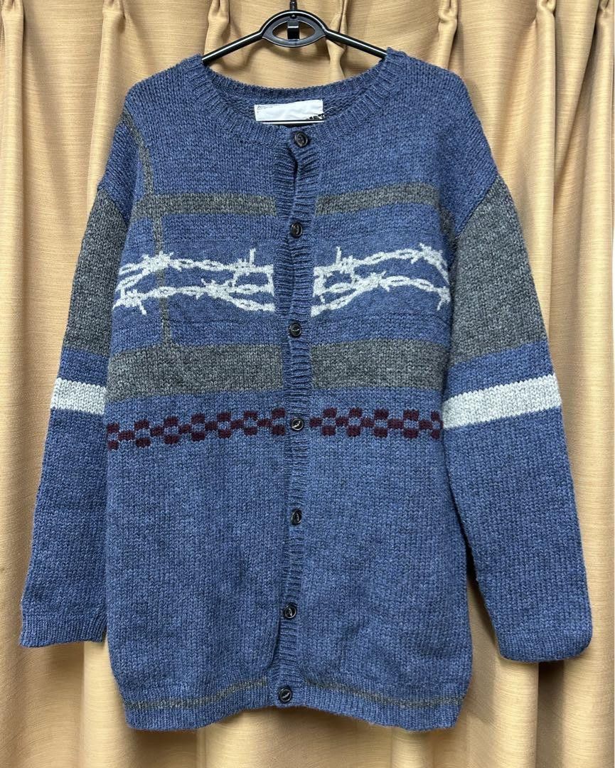 Undercover UNDERCOVER Wire Knit Cardigan with Barbed Wire Design 
