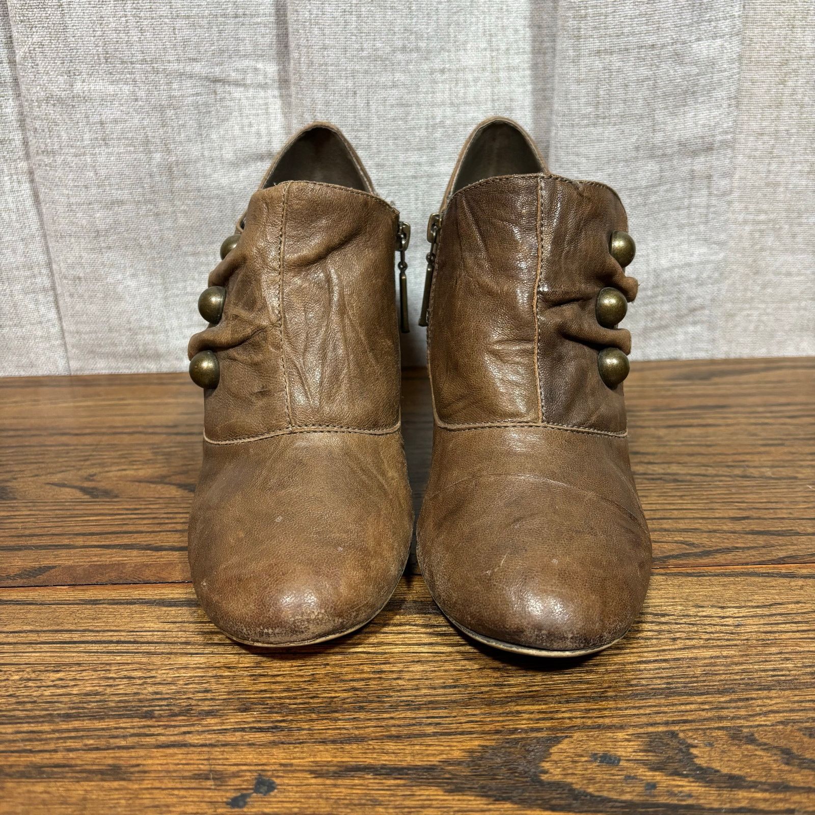 Seychelles Seychelles Cognac Brown Leather Ankle Booties Size 9 Size US 9 / IT 39 - 5 Thumbnail
