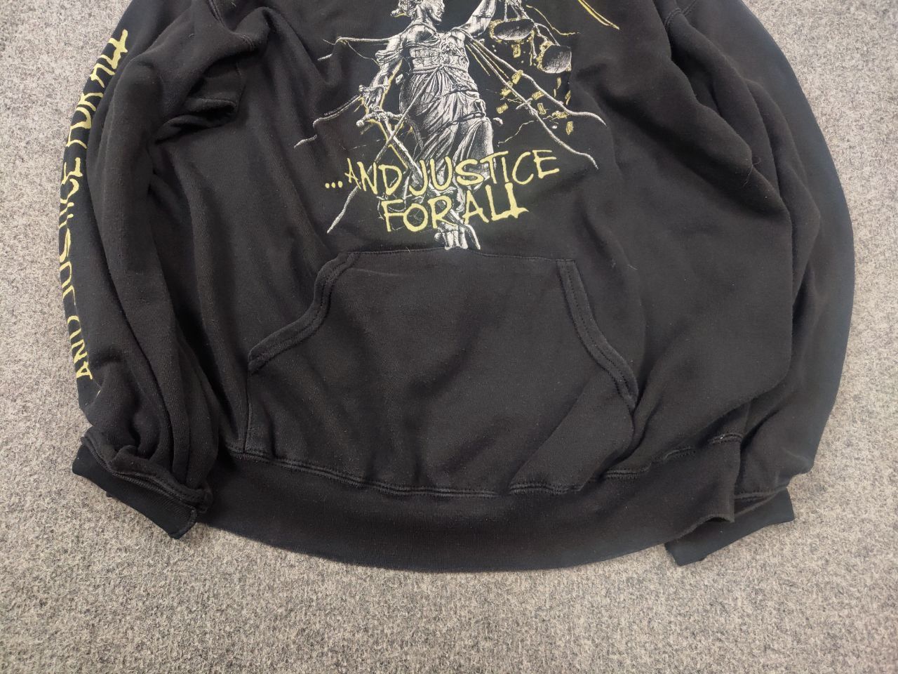 Vintage Vintage Metalicca Justice for All Black Hoodie Rock 90's Size US L / EU 52-54 / 3 - 5 Thumbnail