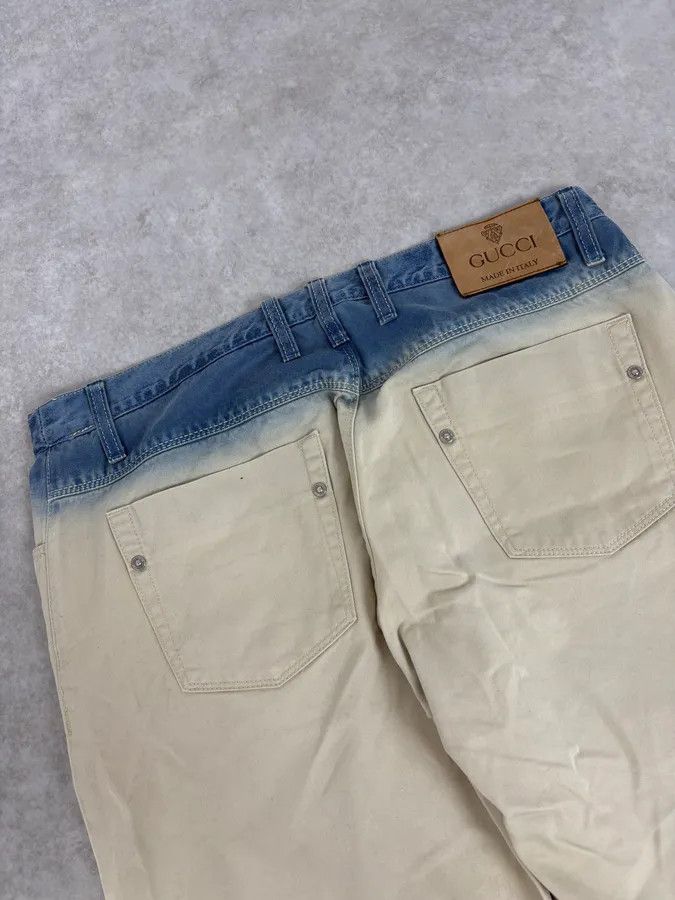 Gucci Gucci White Blue Gradient Slim Denim Jeans Size US 32 / EU 48 - 8 Thumbnail