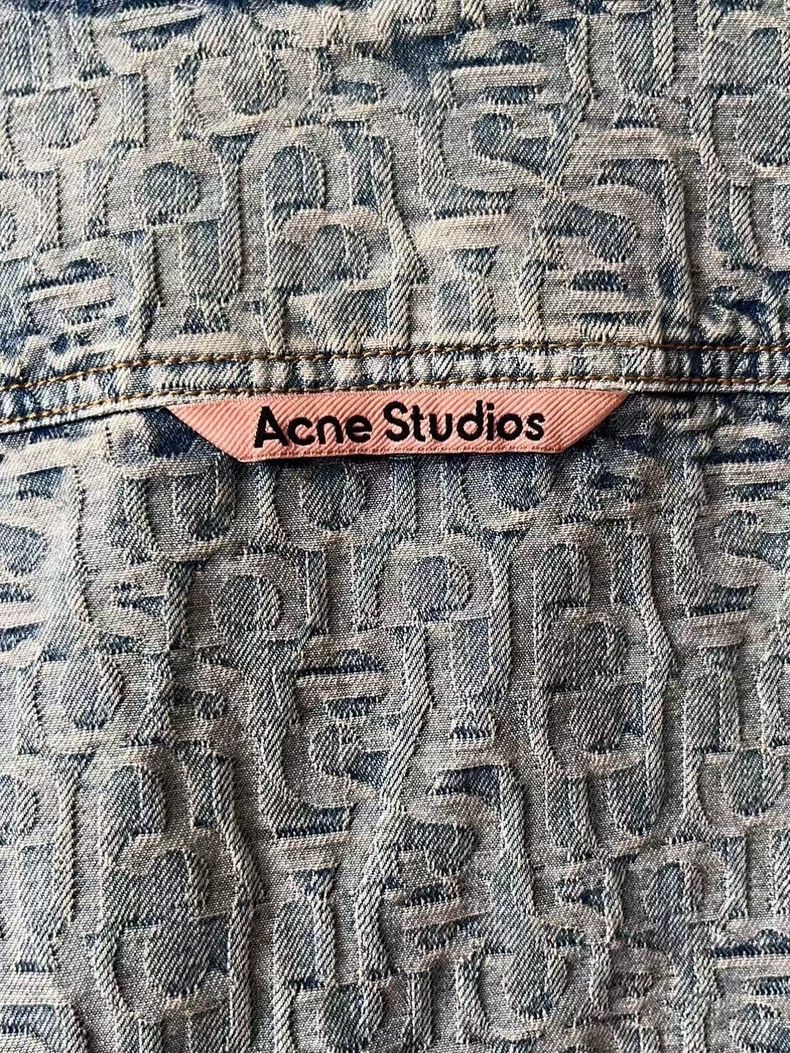 Acne Studios acne studios Light blue full-print denim jacket 2506-Nextar Size US XS / EU 42 / 0 - 3 Thumbnail