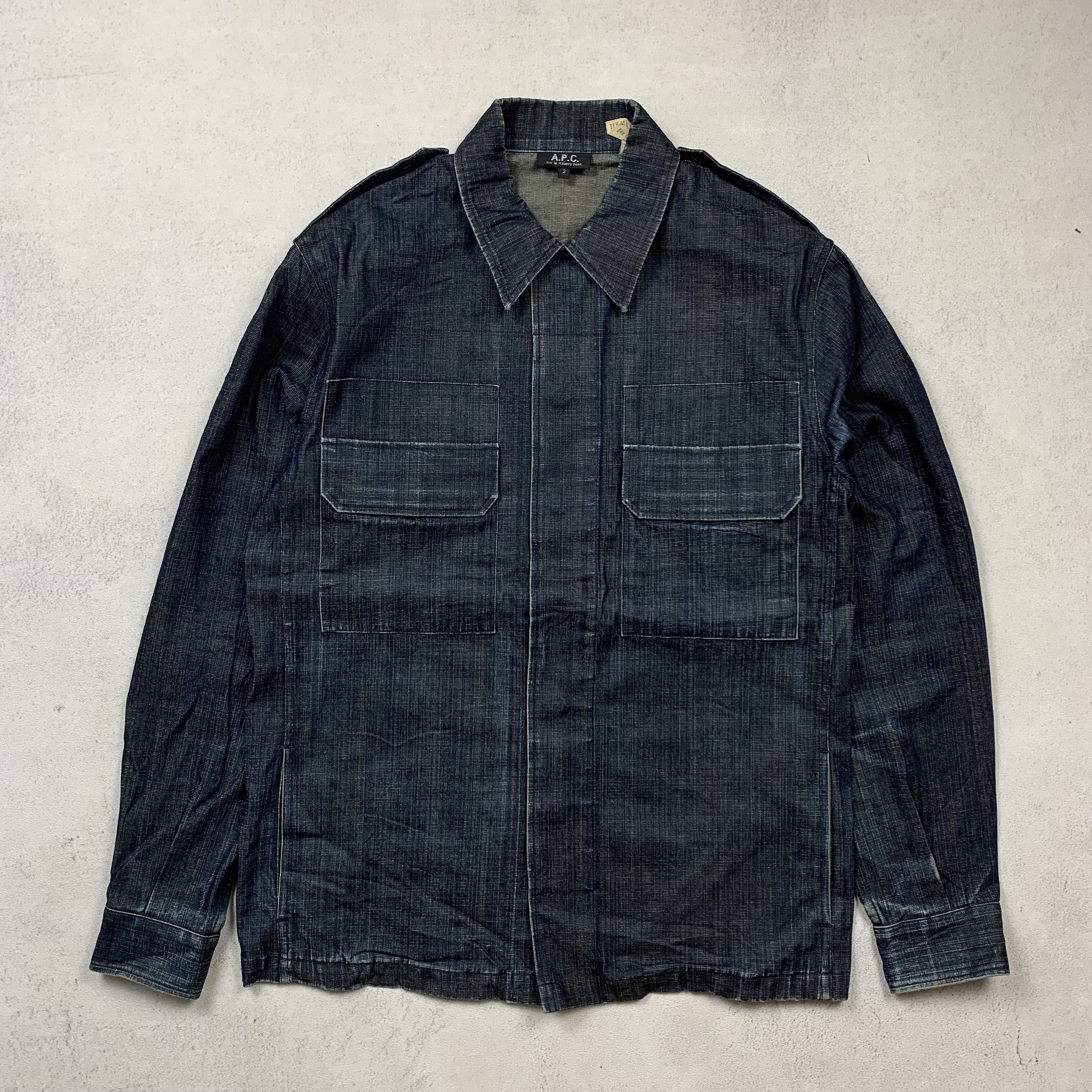 A.P.C. APC Denim Outer Shirt Jacket Size US M / EU 48-50 / 2 - 1 Thumbnail