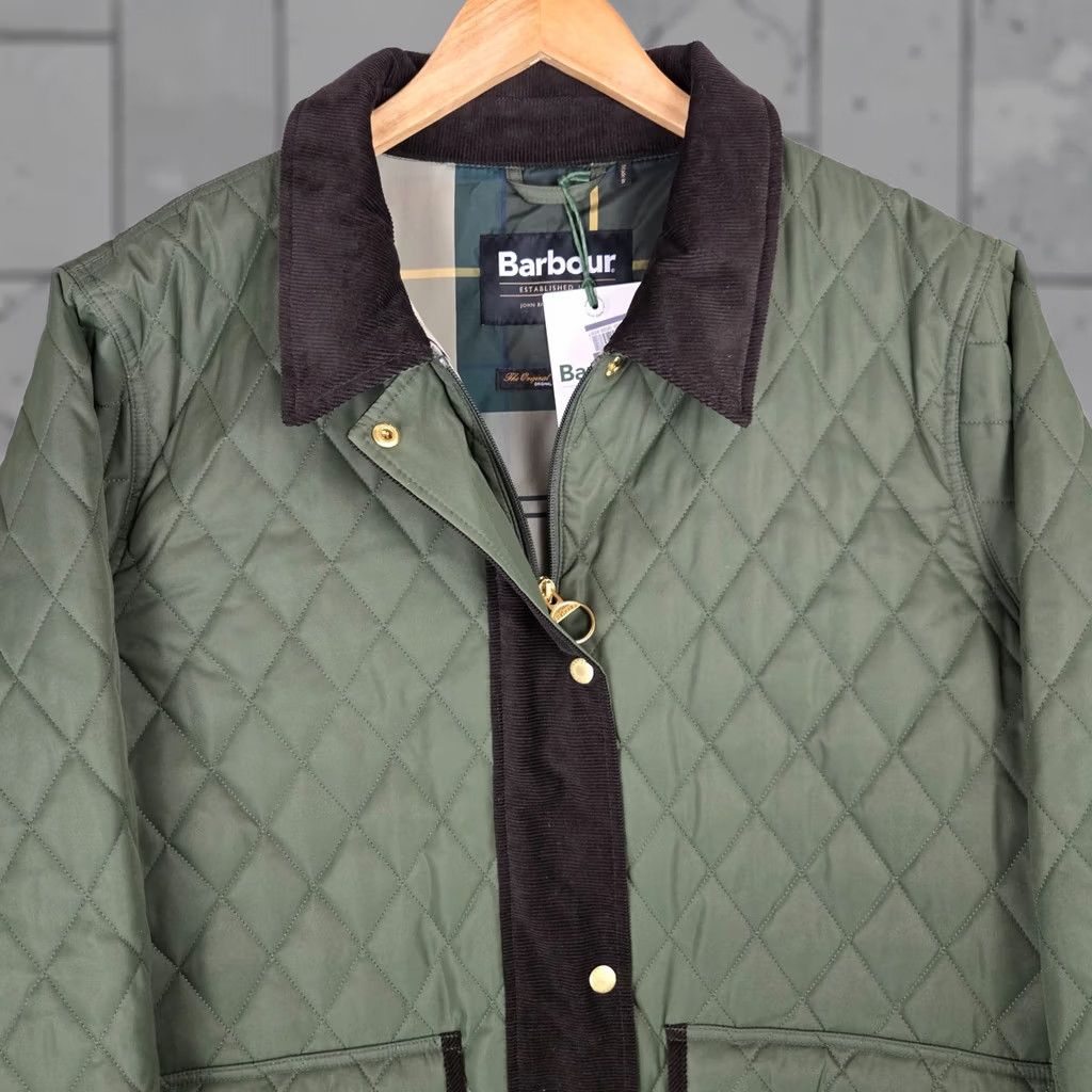 Barbour Barbour Jacket Coat 3X Full Zip Insulated Quilted Corduroy Olive Drab Green Women’s 3XL Long Sleeve Size XXL / US 16-18 / IT 52-54 - 1 Thumbnail
