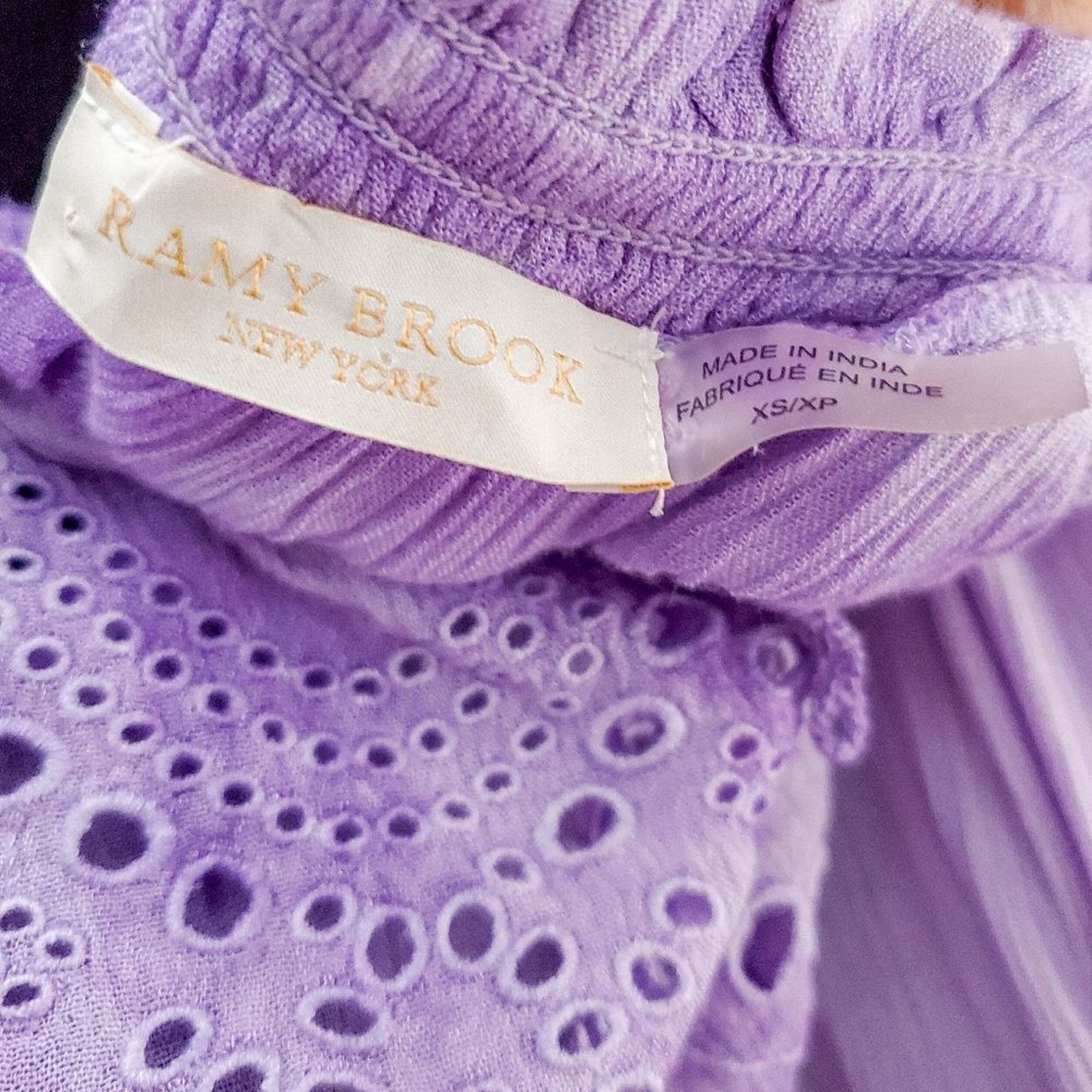 Ramy Brook Ramy Brook Marino Purple Tie Dye OTS Mini Dress Size XS Size XS / US 0-2 / IT 36-38 - 5 Thumbnail