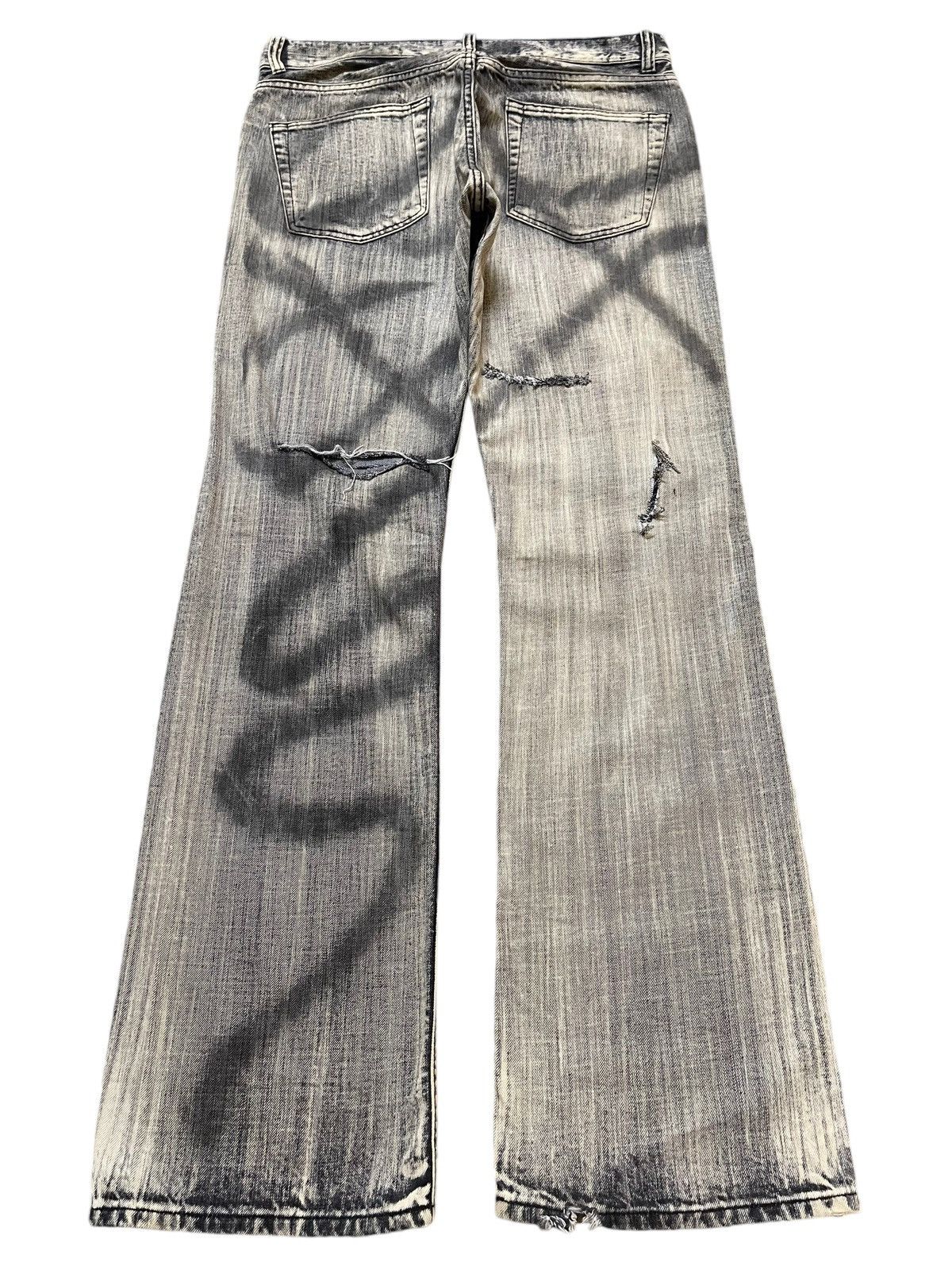 If Six Was Nine Vintage Japanese Brand Punk Skull Distressed Wide Leg Jeans Size US 34 / EU 50 - 2 Thumbnail