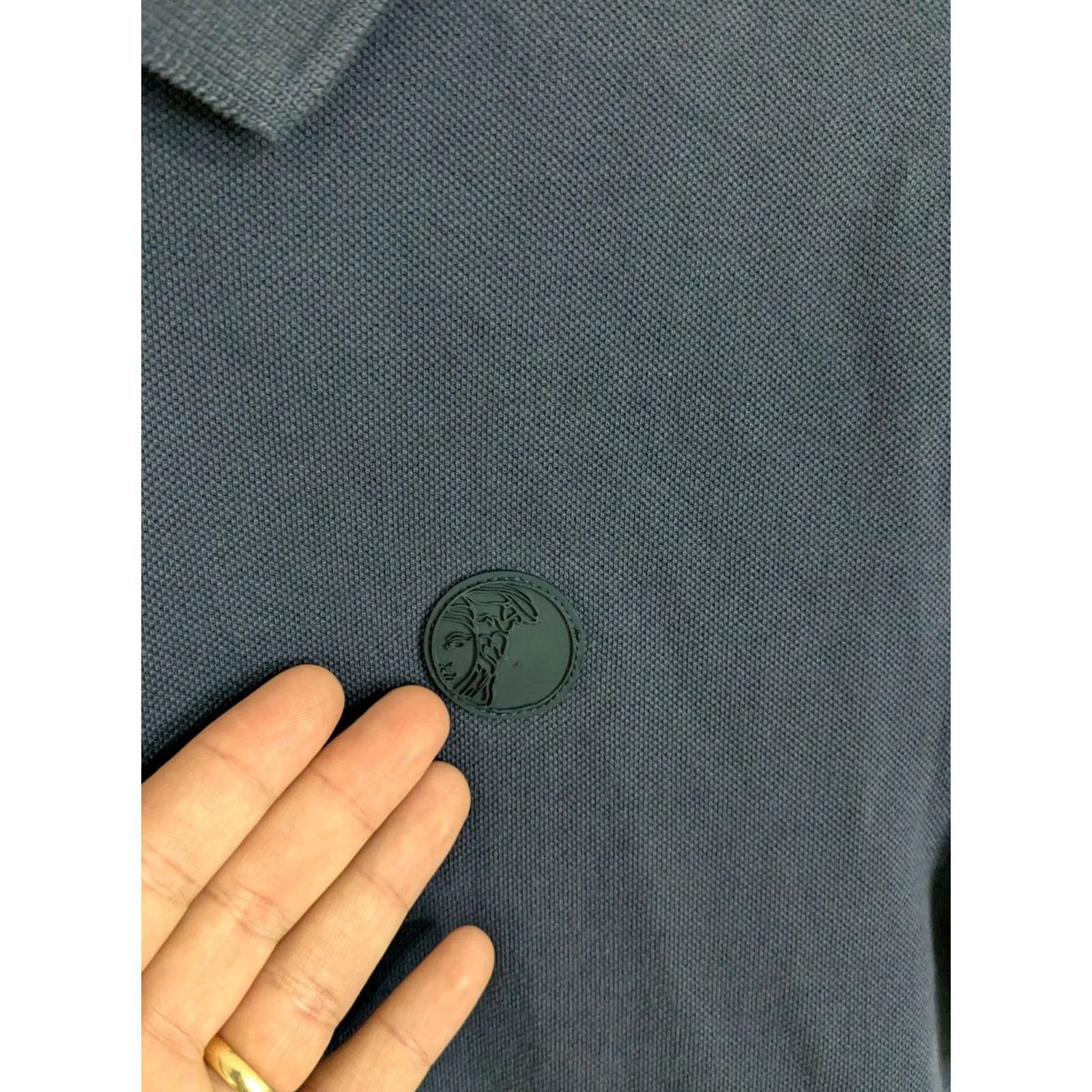 Versace Versace Polo Shirt Men's Small Blue Short Sleeve Casual Preppy Stretch Cotton Size US S / EU 44-46 / 1 - 5 Thumbnail