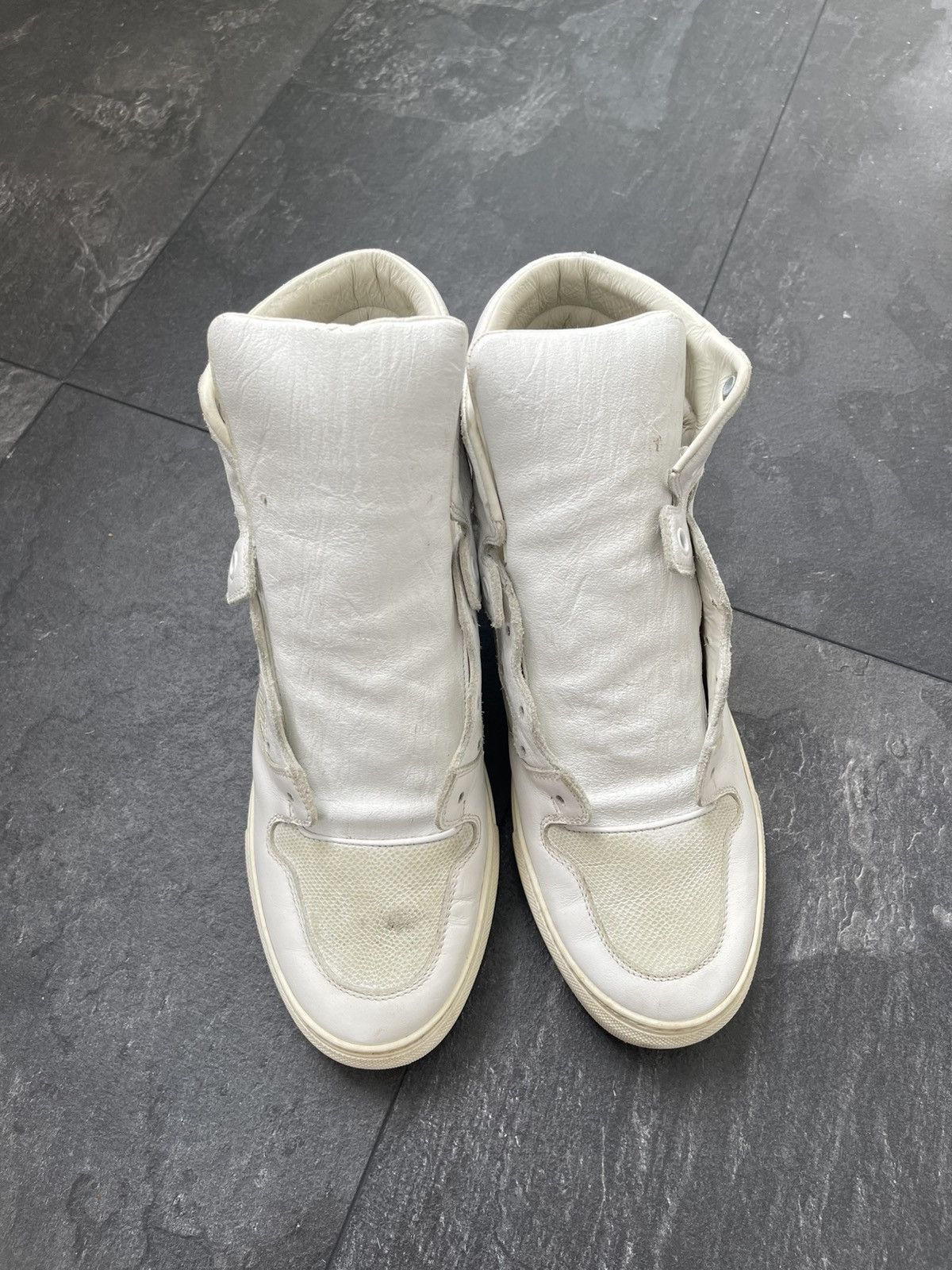 Balenciaga × Vintage BALENCIAGA high leather sneakers Size US 8 / IT 38 - 5 Thumbnail