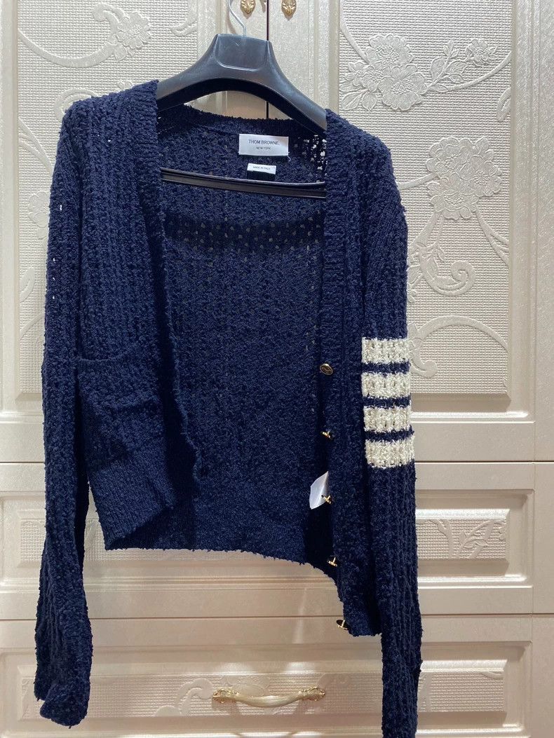 Thom Browne Thom Browne Knitted Cardigan in Wool - dmc Size US M / EU 48-50 / 2 - 1 Thumbnail