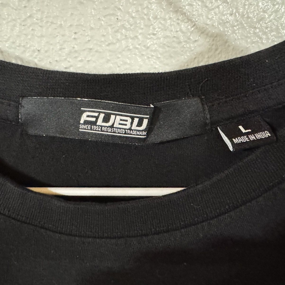 Fubu Vintage Fubu Big Logo For Us By Us Shirt Mens Large Black Size US L / EU 52-54 / 3 - 5 Thumbnail