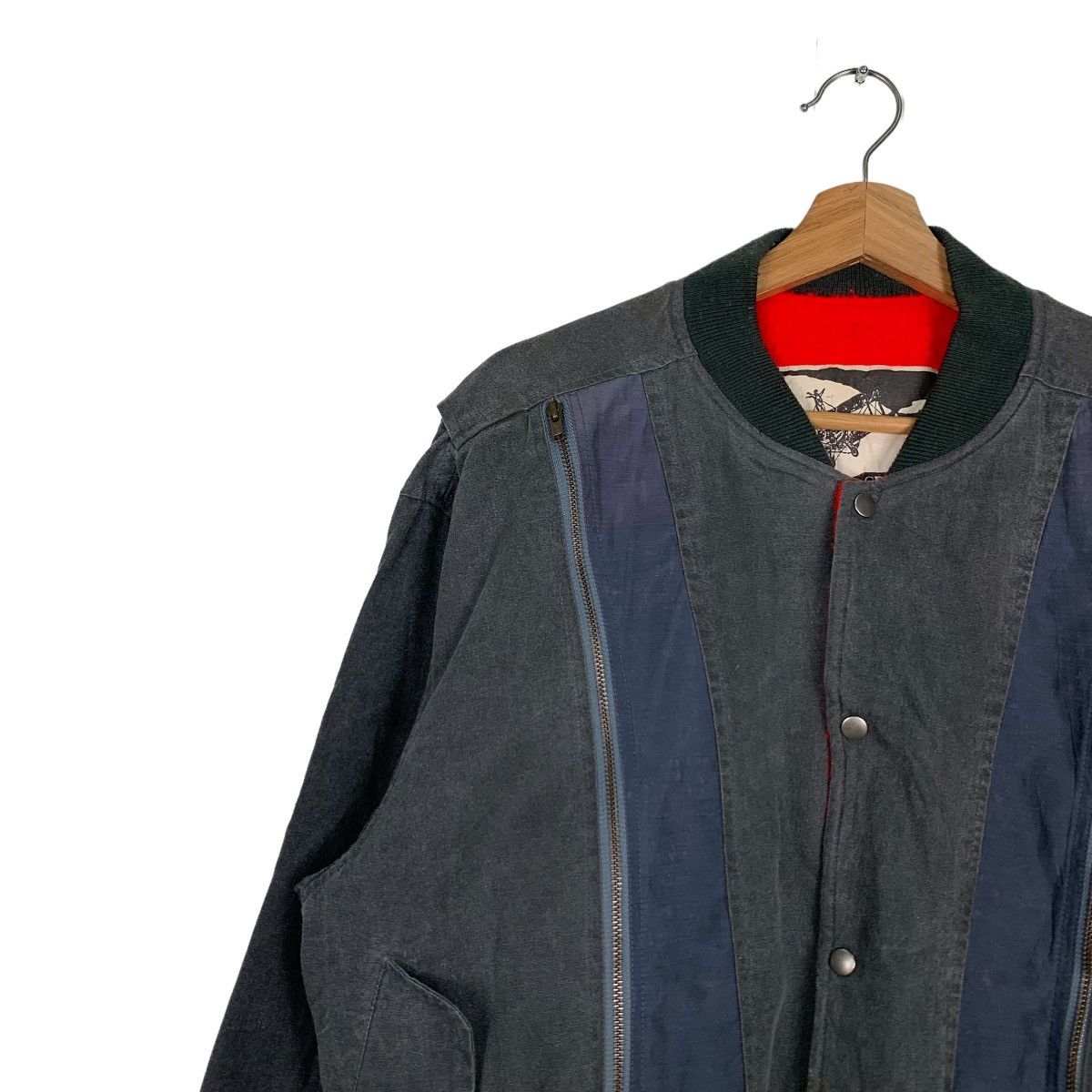 Japanese Brand GRASSLAND Parachute Bomber Jacket #0181-C9 Size US M / EU 48-50 / 2 - 7 Thumbnail
