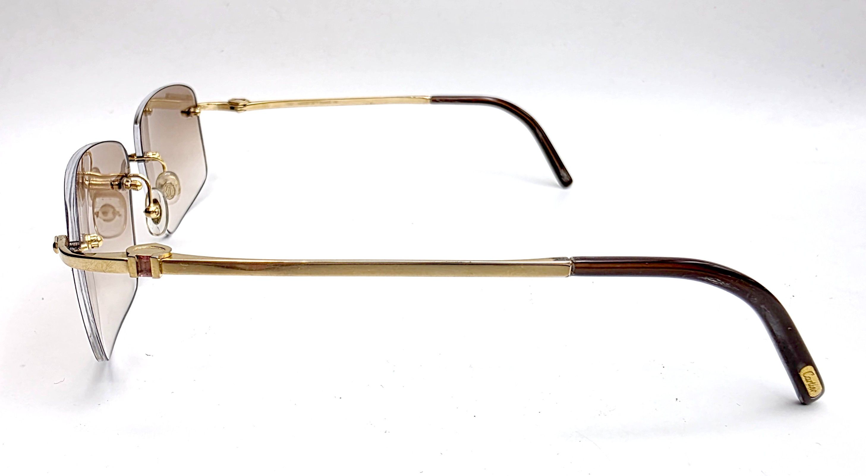 Cartier Luxury Cartier Pink Sapphire Sunglasses 17309 Size ONE SIZE - 10 Thumbnail