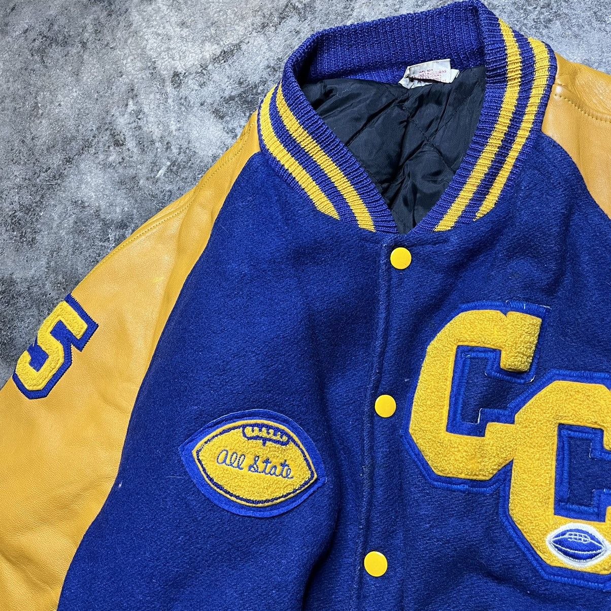 Vintage vintage 60s 70s chain stitch varsity jacket Size US L / EU 52-54 / 3 - 5 Thumbnail