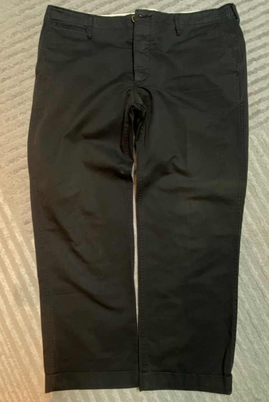 image of Visvim Highwater Chino Pants in Black, Men's (Size 40)