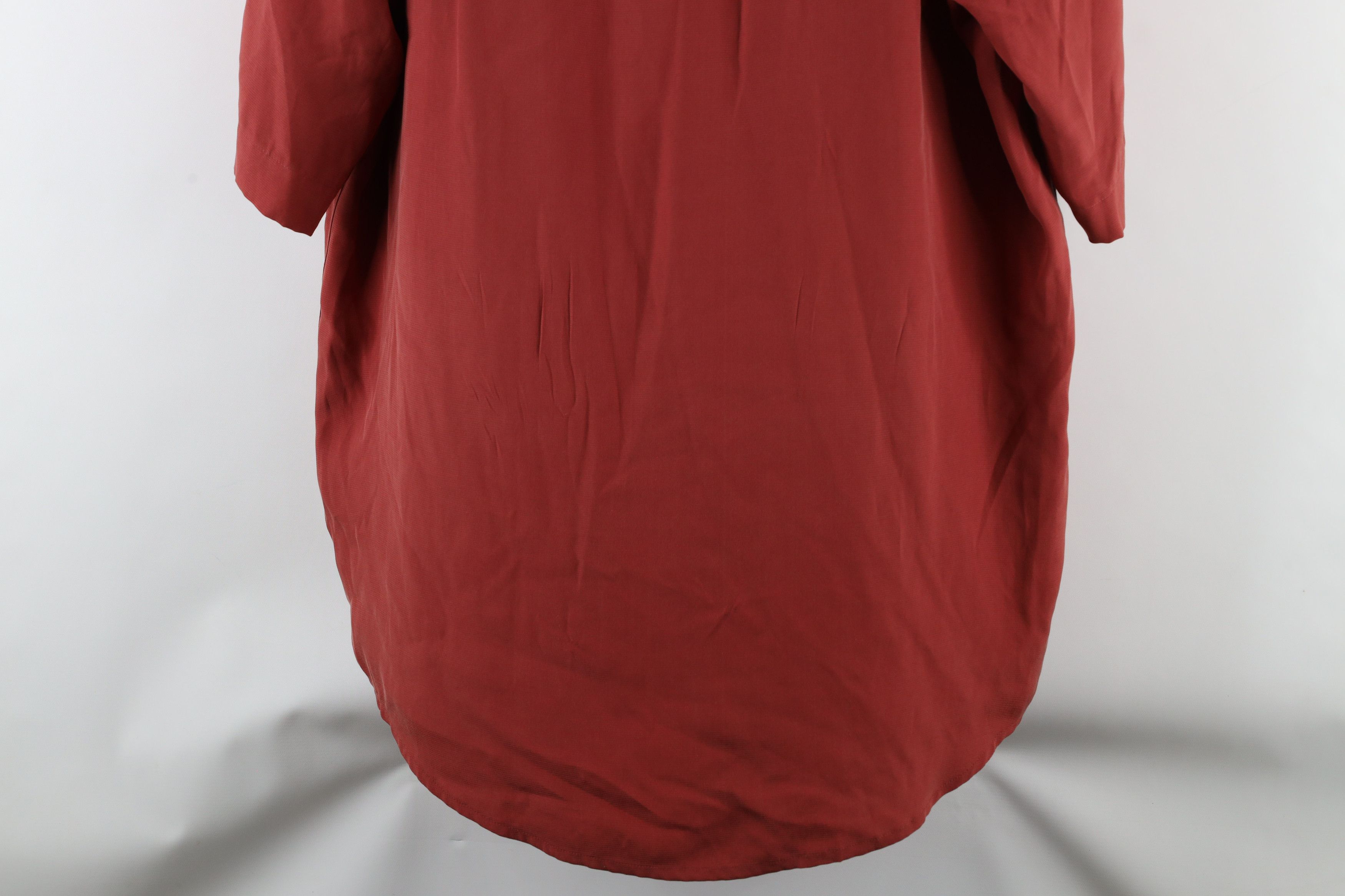 Vintage Vintage 90s Streetwear Ribbed Silk Short Sleeve Button Shirt Size US M / EU 48-50 / 2 - 10 Thumbnail