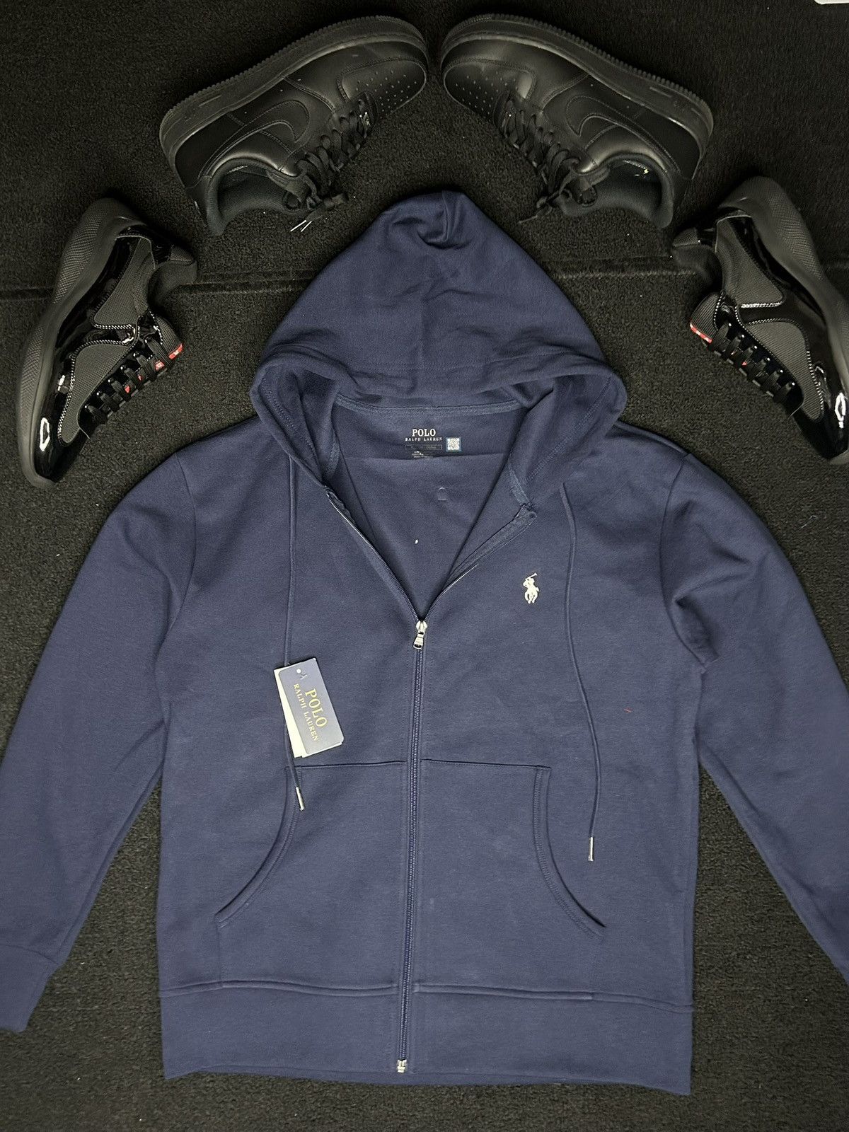Polo Ralph Lauren Polo Ralph Lauren Men's Double-Knit Full-Zip Hoodie Size US M / EU 48-50 / 2 - 3 Thumbnail