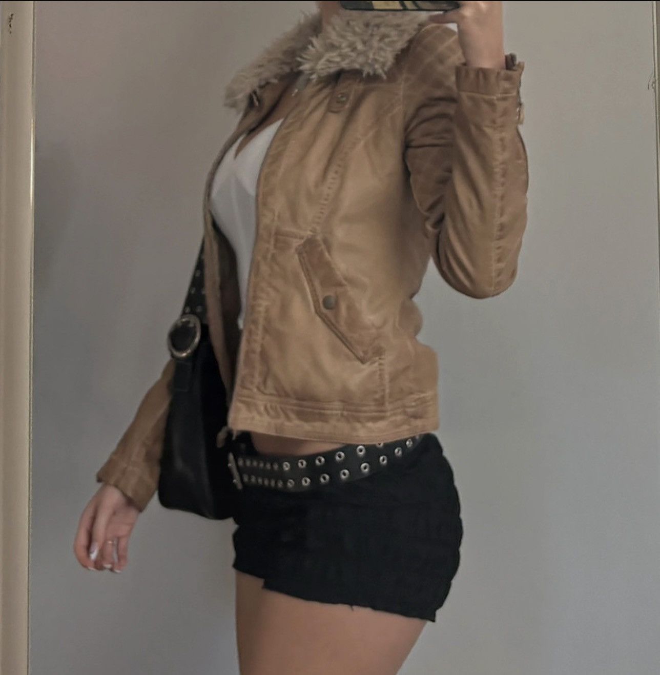 Japanese Brand Vintage Y2K Motorcycle Fur Collar Avantgarde Jacket Size US M / EU 48-50 / 2 - 2 Thumbnail