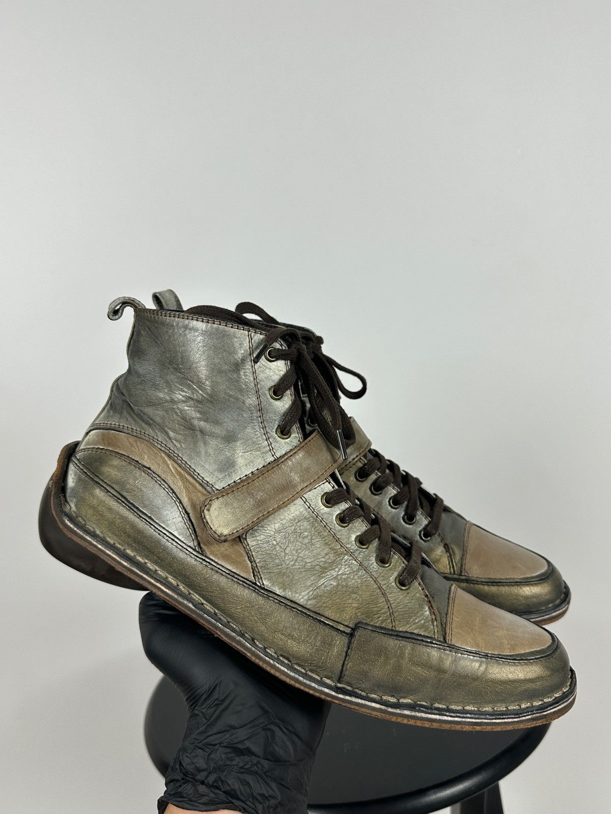 Marithe + Francois Girbaud 00s Vintage Marithé + François Girbaud High Top Sneakers Size US 8 / EU 41 - 10 Thumbnail