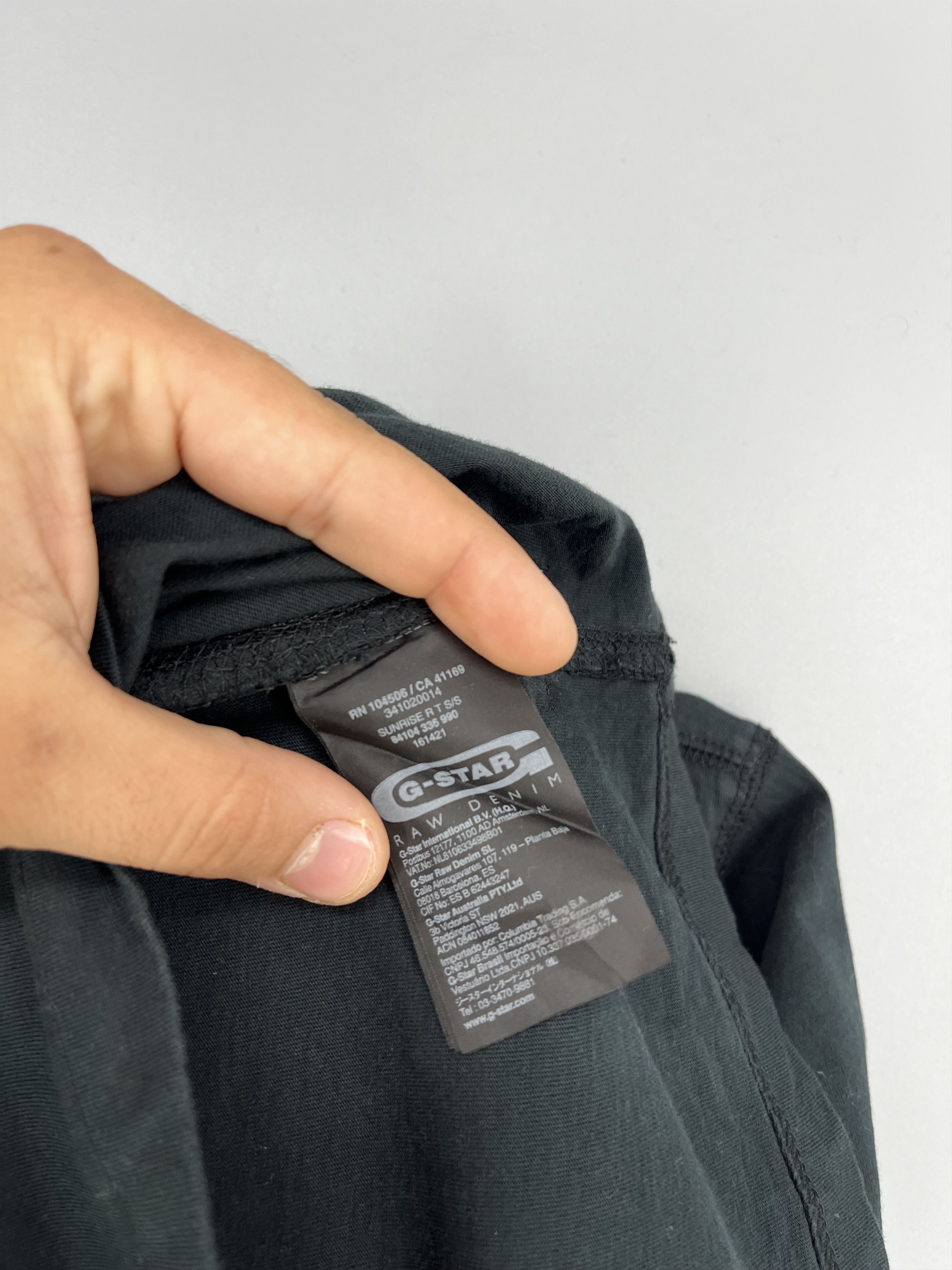 G-Star Vintage G-Star Raw T-Shirt Black Big Centre Logo Size m Size US M / EU 48-50 / 2 - 11 Thumbnail