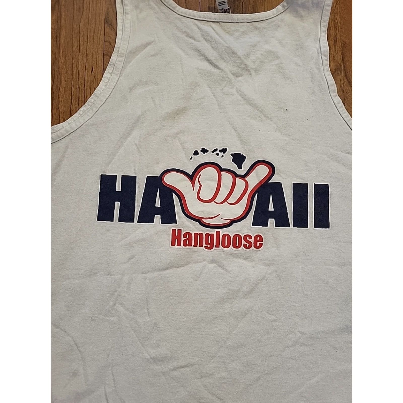 Doublet VINTAGE? No. Hang Loose Hawaii Tank Top Alstyle Double-Sided Cotton White XL Surfer Graphic Print Beach Hawaiian Men T-Shirt Tank Top Size US XL / EU 56 / 4 - 2 Thumbnail