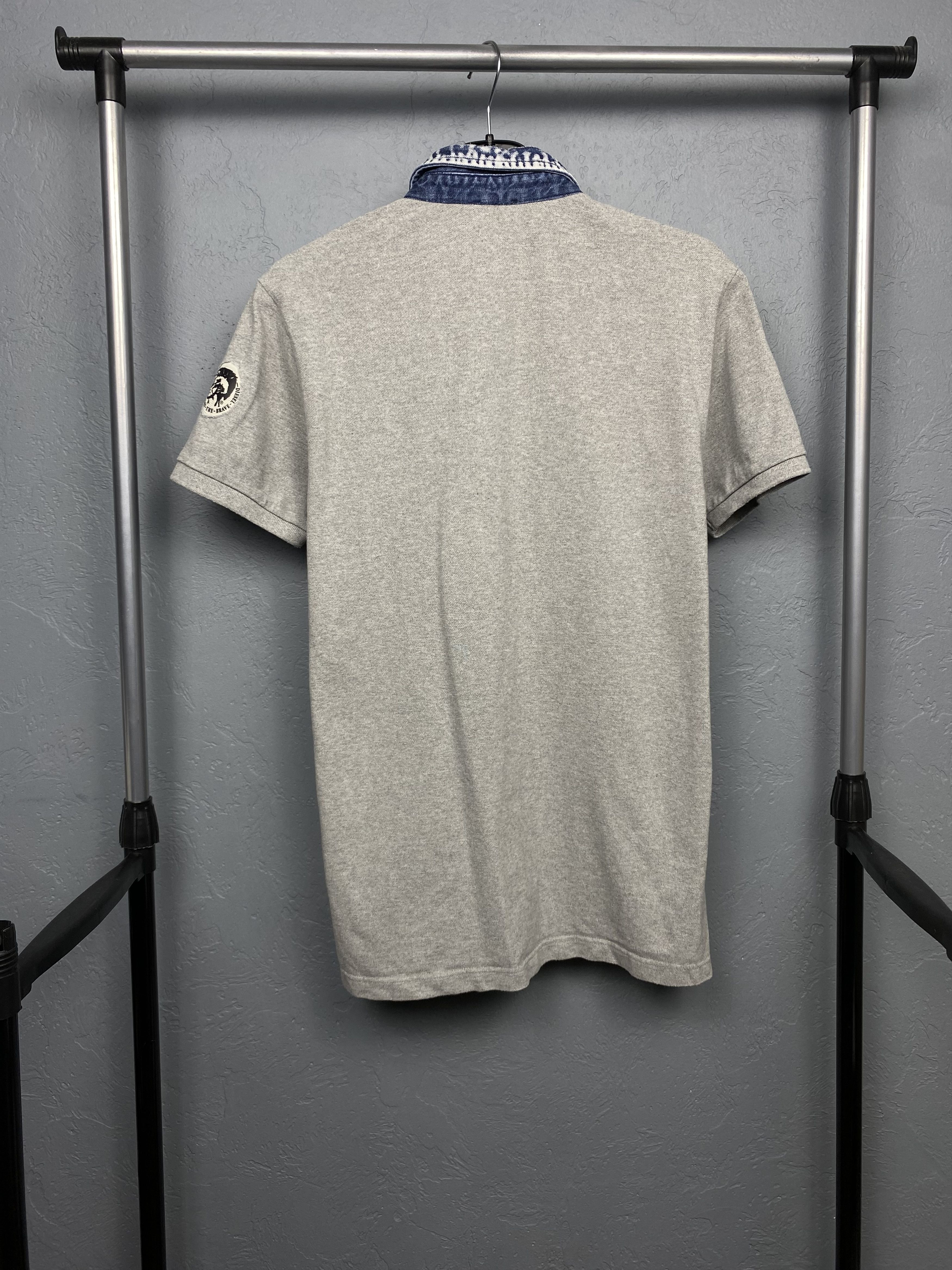 Diesel × Vintage Diesel Vintage Mens Punk Logo Polo Shirt Size US M / EU 48-50 / 2 - 7 Thumbnail