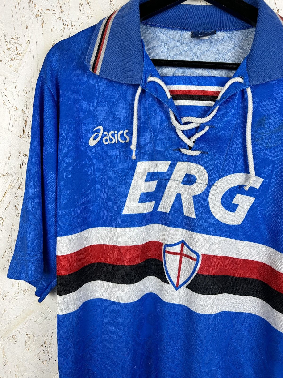Asics 90s Asics UC Sampdoria 1994/95 Home Kit Soccer Jersey M Size US M / EU 48-50 / 2 - 2 Thumbnail