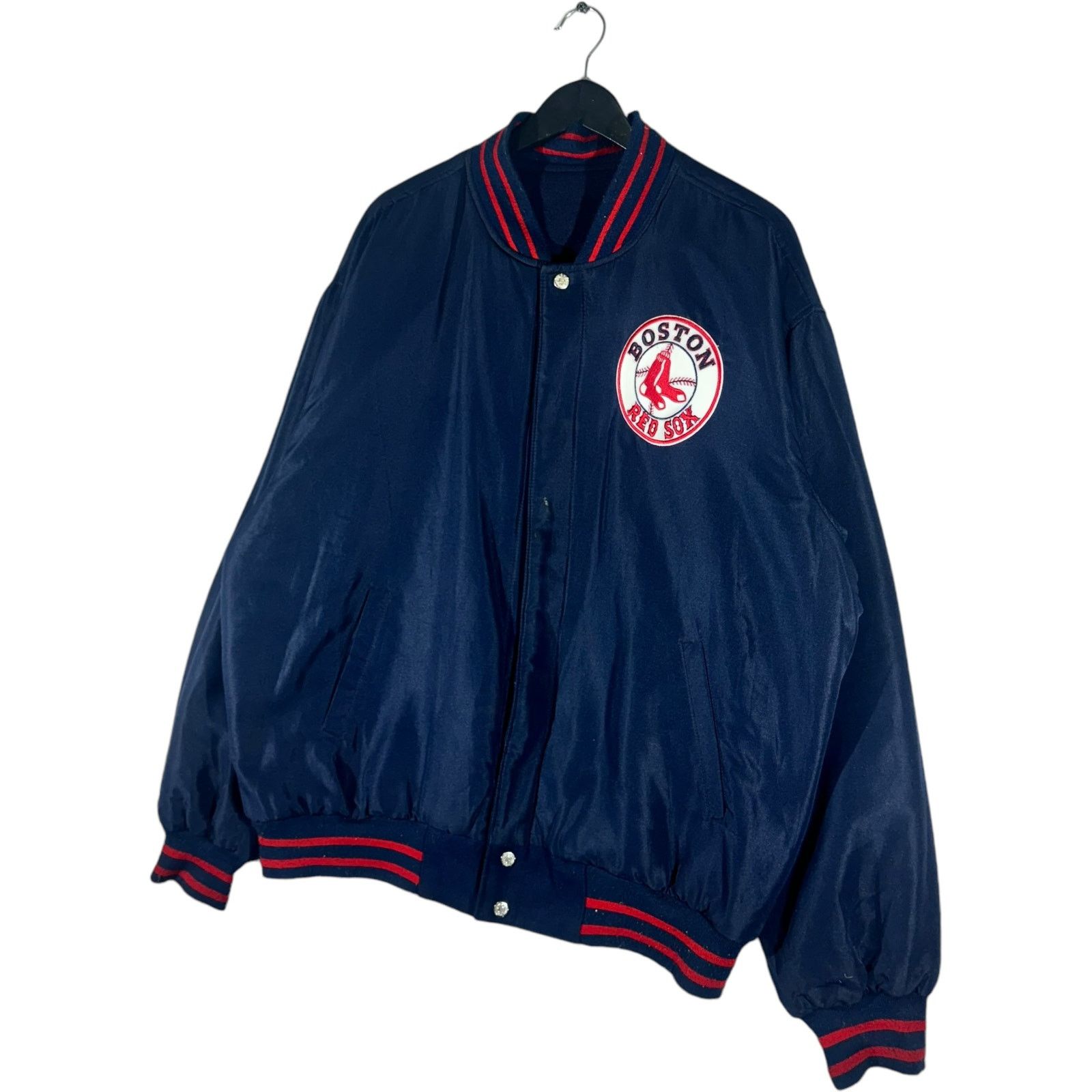 JH Design Vintage Boston Red Sox Reversible Varsity Jacket Size US XL / EU 56 / 4 - 9 Thumbnail