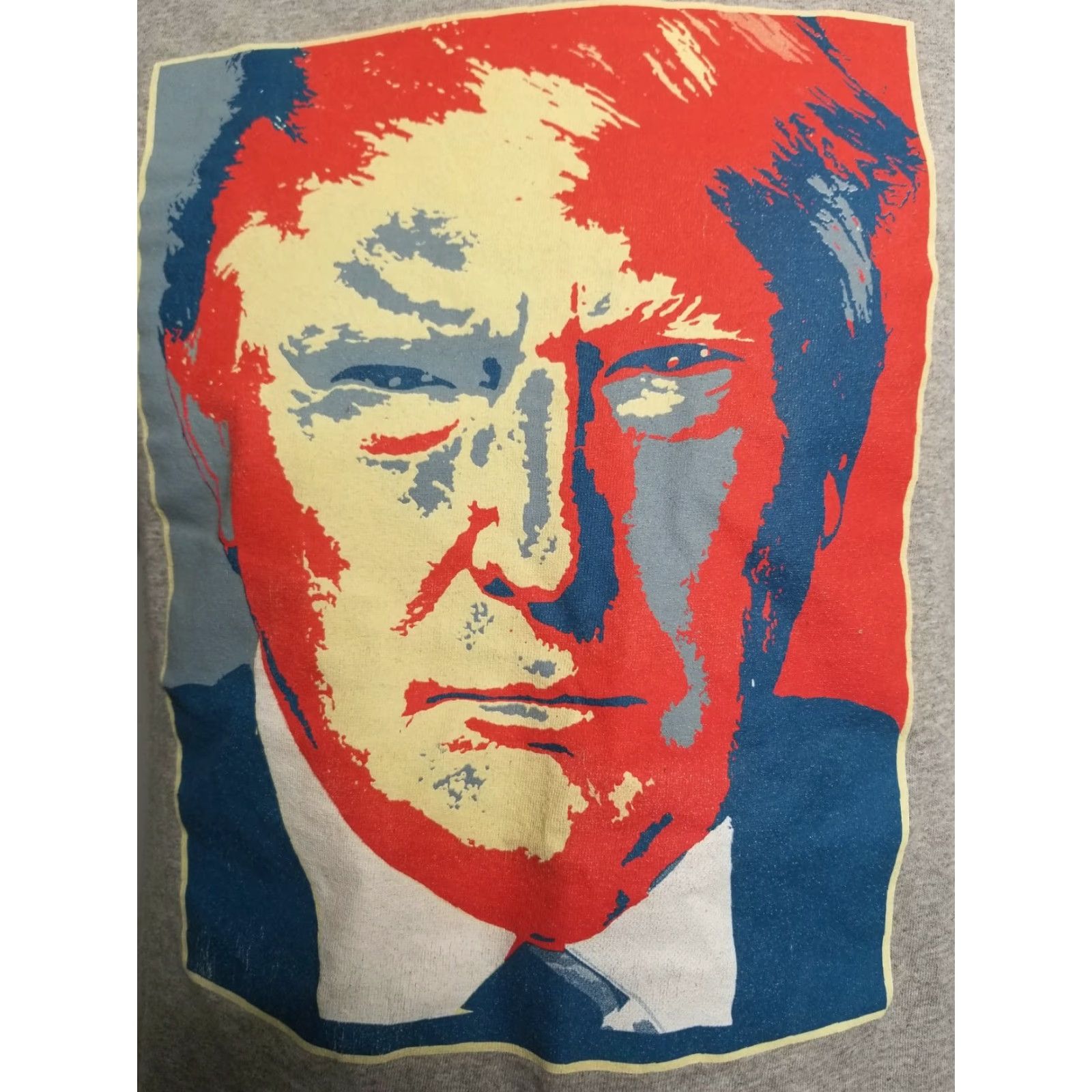 Gildan MENS M Donald Trump MAGA Angry Face T Shirt Grey Size US M / EU 48-50 / 2 - 2 Thumbnail