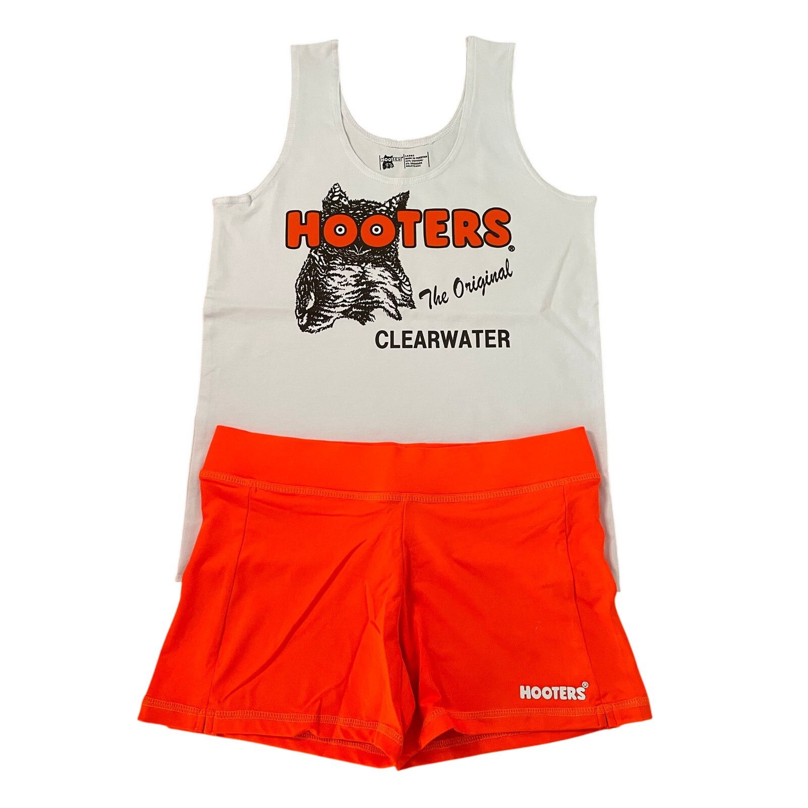 Other New Hooters Uniform Tank Shorts Pouch Tag Socks hose Medium Size L / US 10 / IT 46 - 6 Thumbnail