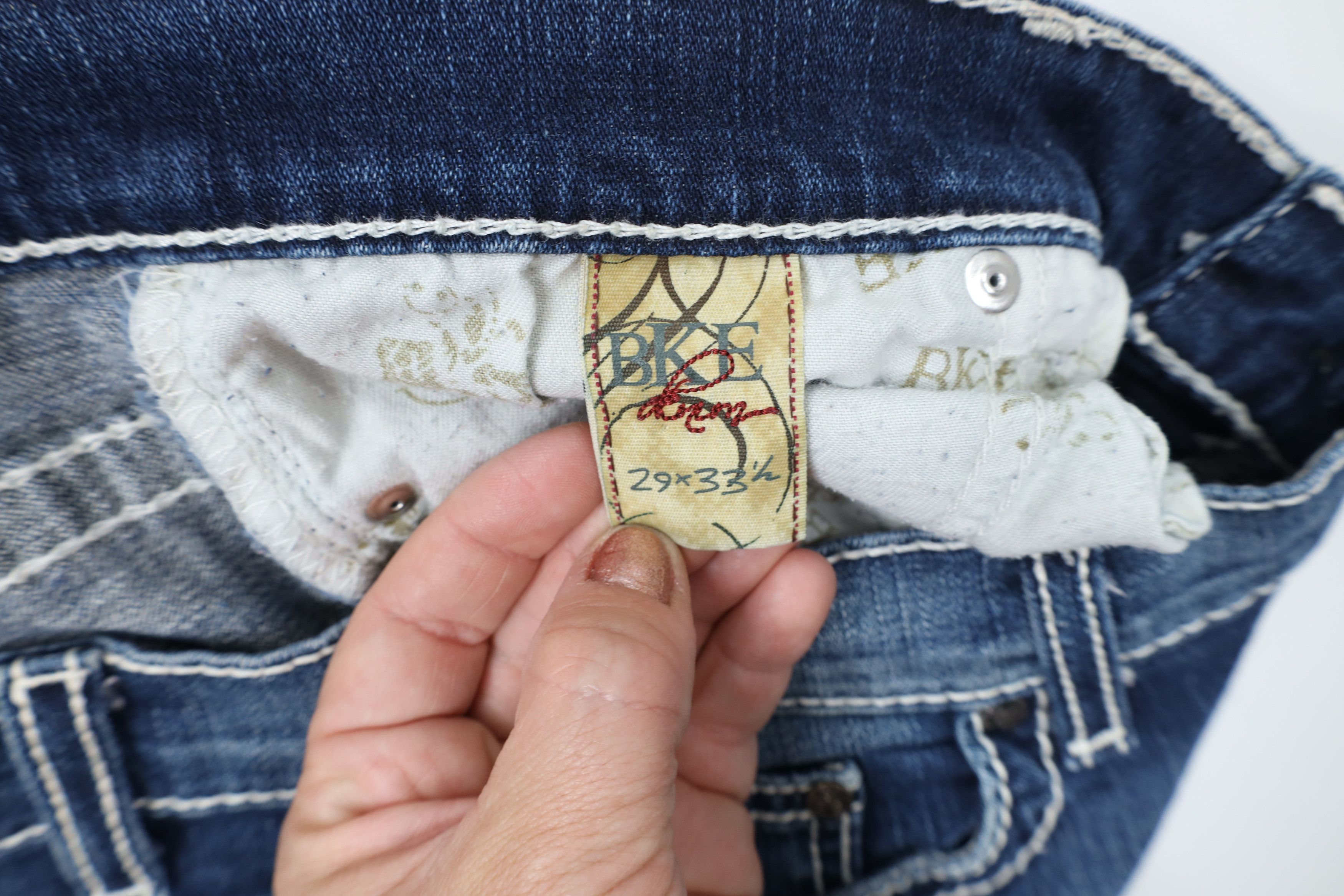 Vintage Vintage Y2K Buckle BKE Drew Bootcut Flared Jeans Blue Size 29" - 8 Thumbnail