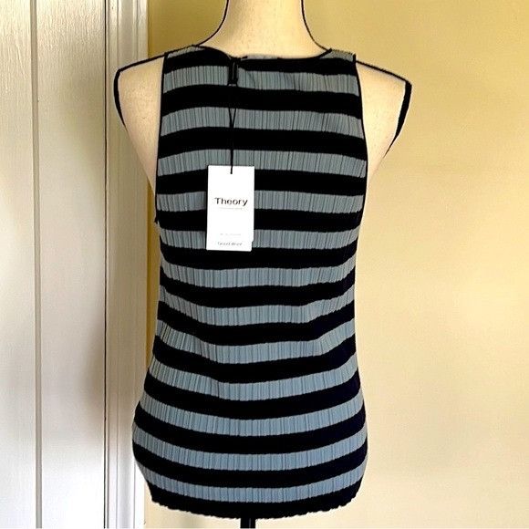 Theory Theory Classic Wool Striped Tank Size M / US 6-8 / IT 42-44 - 4 Thumbnail