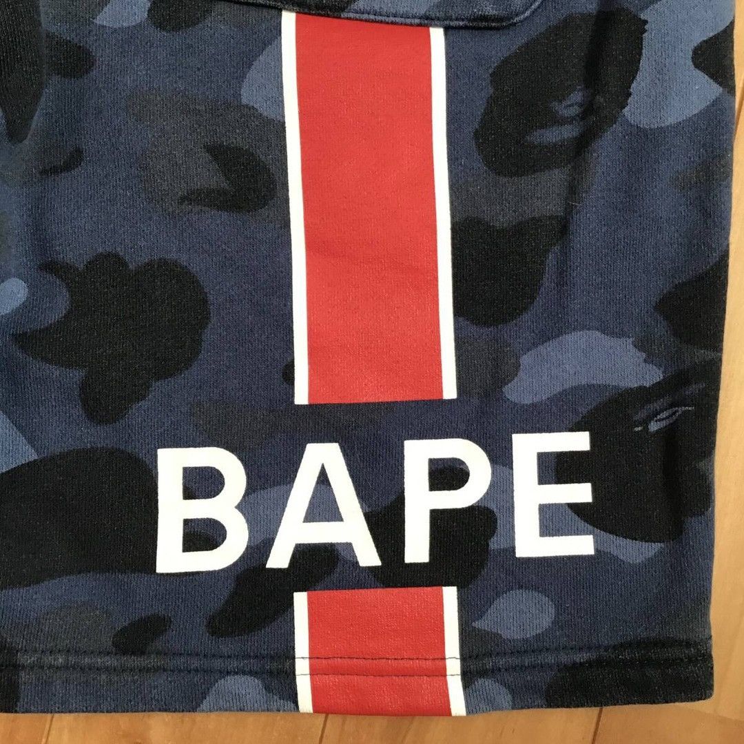 Bape BAPE × PSG Blue camo sweat shorts a bathing ape ★size M Size US 32 / EU 48 - 6 Thumbnail