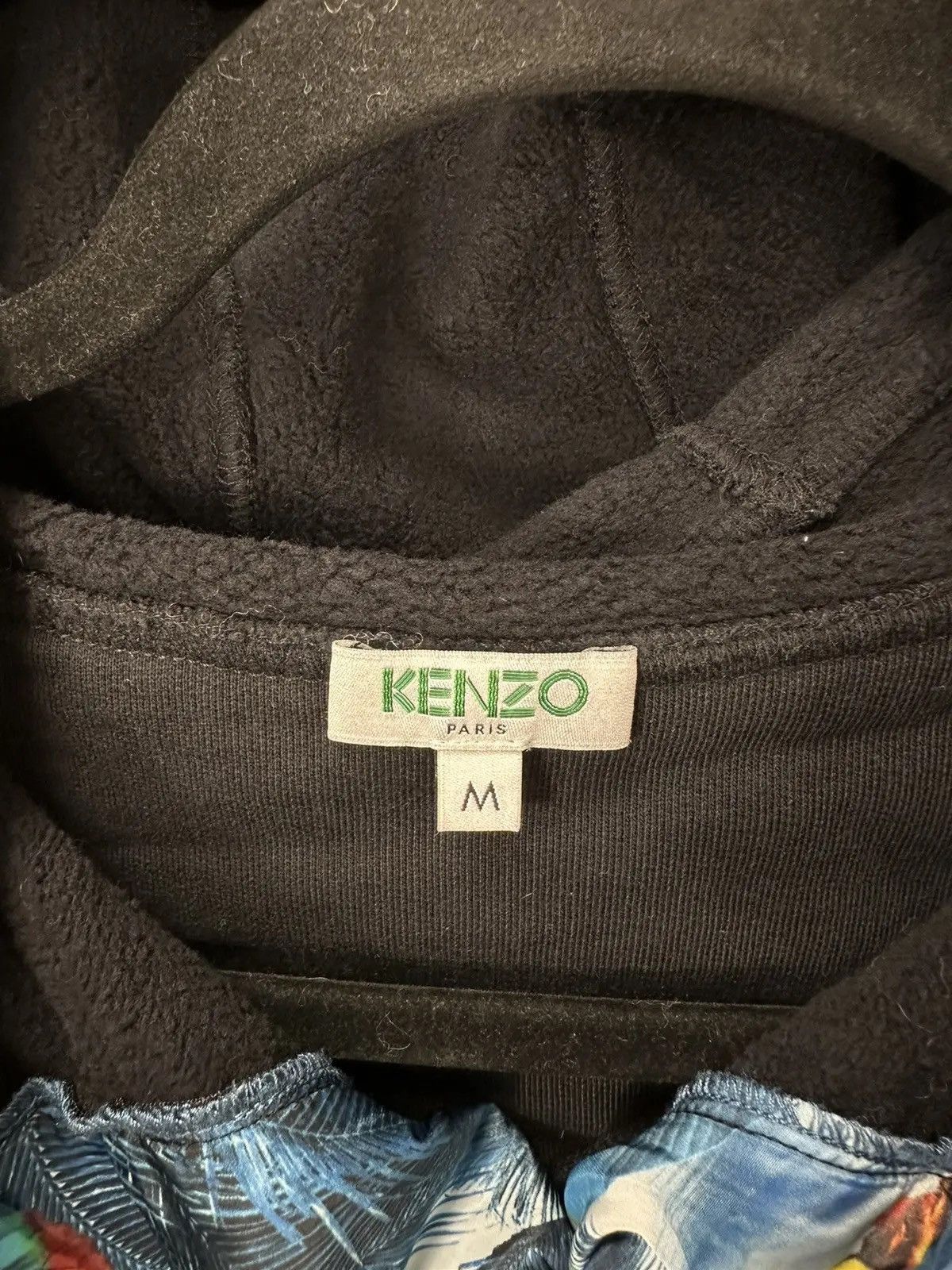 Kenzo Kenzo Half Zip Big Logo Black Luxury Hoodie Size US M / EU 48-50 / 2 - 7 Thumbnail