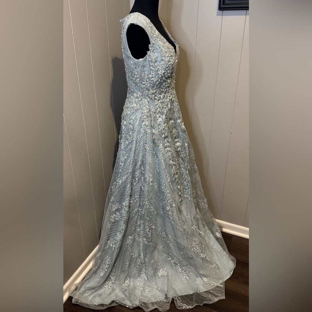 Mac Duggal Mac Duggal Sz 4 Formal Sequin Wedding Prom Dance Lace Maxi Size S / US 4 / IT 40 - 5 Thumbnail
