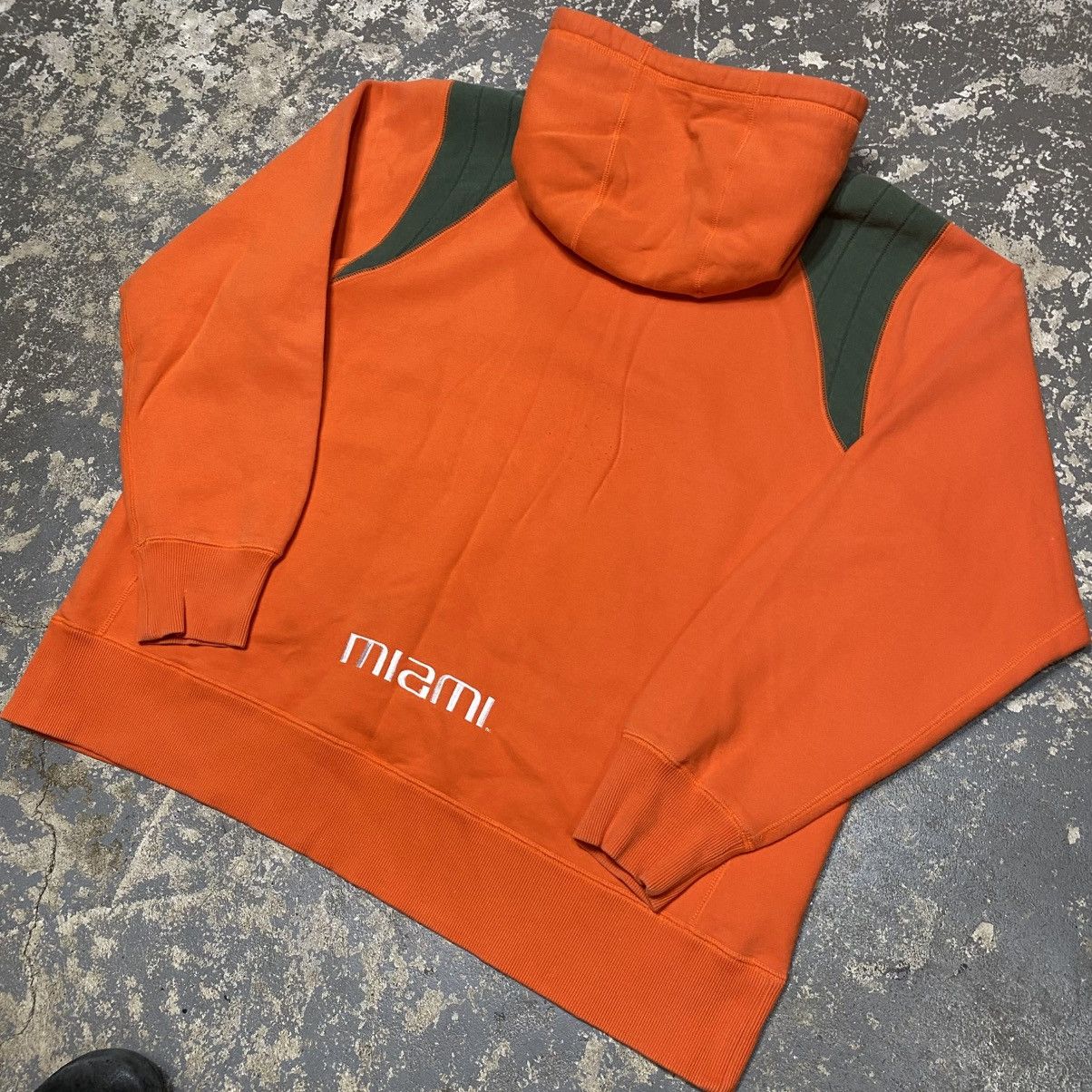 Nike × Vintage Vintage Nike Miami University Center Swoosh Hoodie Size US XL / EU 56 / 4 - 6 Thumbnail
