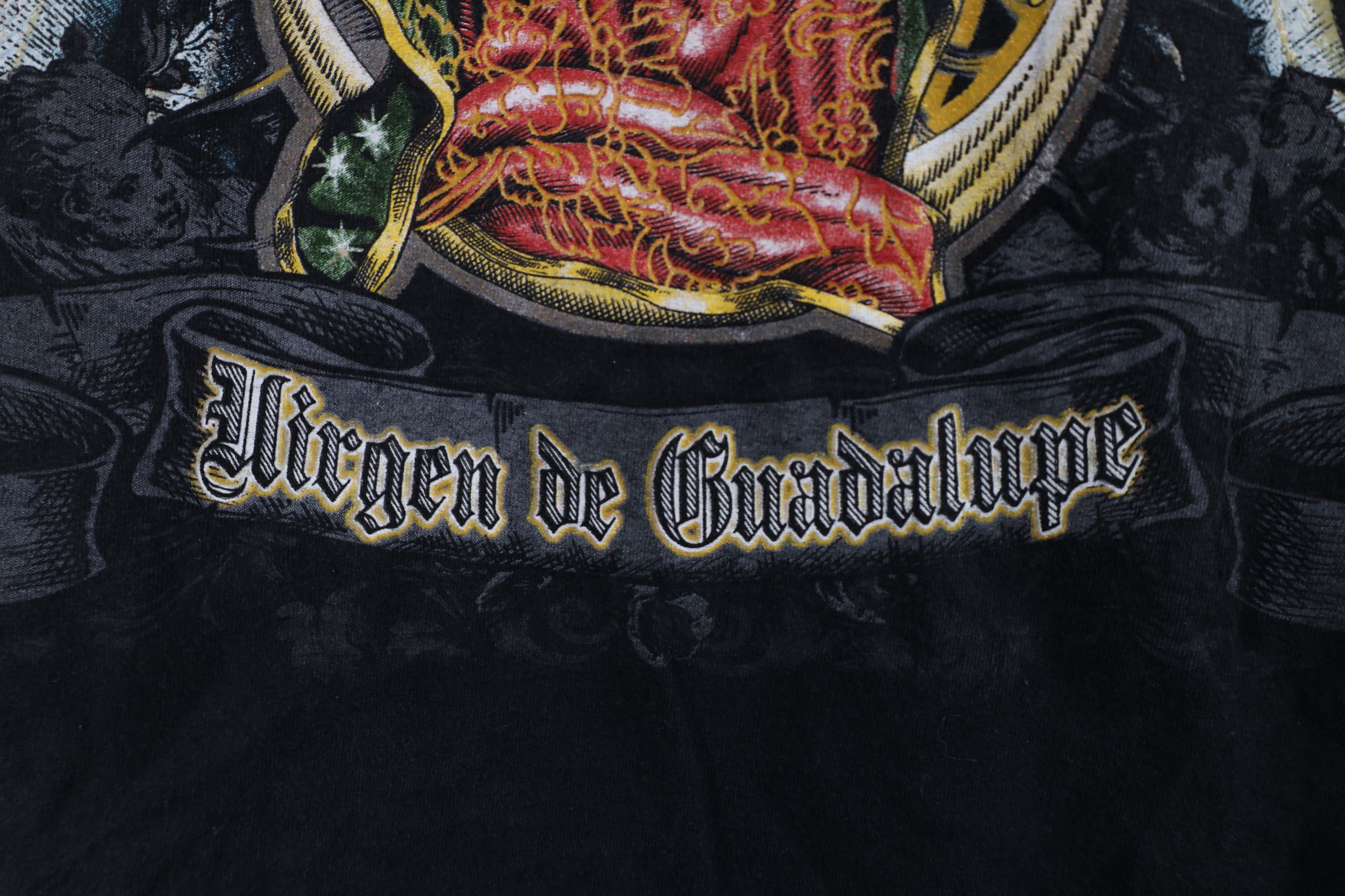 Vintage Vintage Spell Out Our Lady of Guadalupe Mexico T-Shirt Black Size US M / EU 48-50 / 2 - 11 Thumbnail
