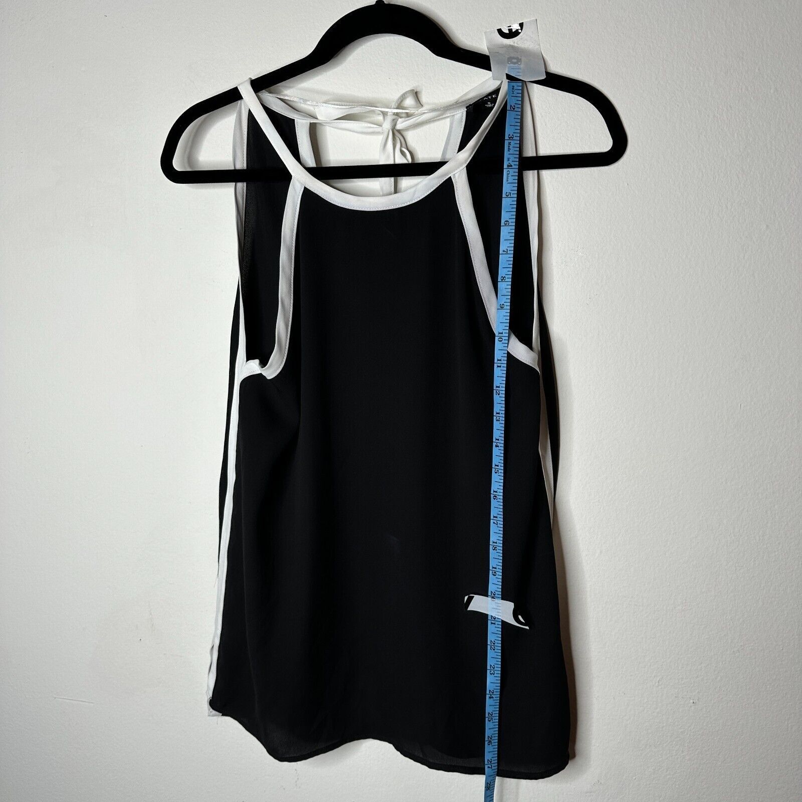 Other FATE Black & White Lined Stripe Tie Side Back Halter Top S Size S / US 4 / IT 40 - 10 Thumbnail