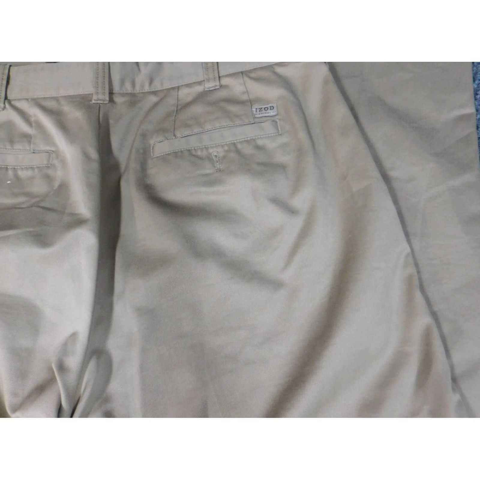 Izod Izod Pants Mens 36x33 beige regular Straight chino classic Size US 32 / EU 48 - 6 Thumbnail