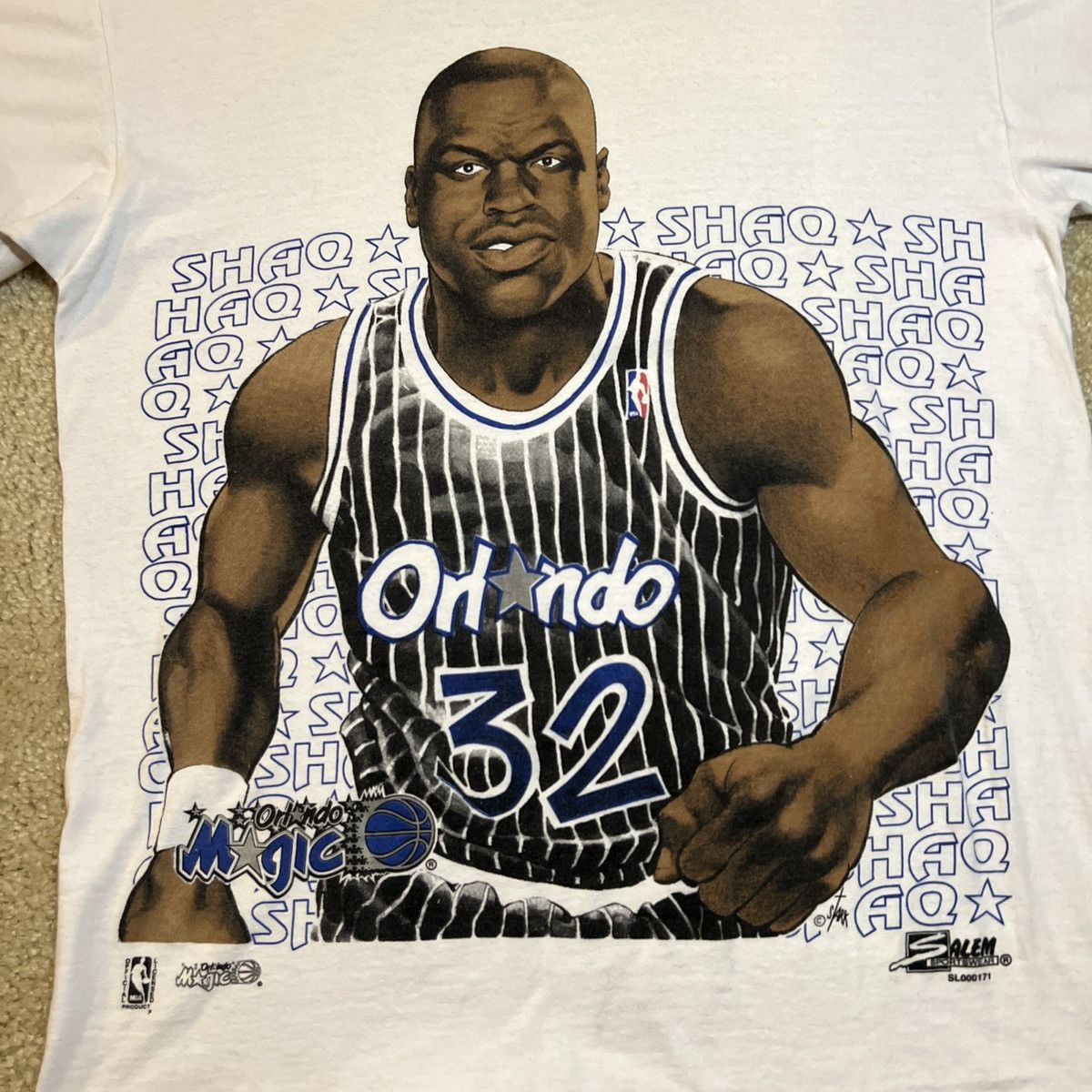 Salem Sportswear Shaquille O'Neal Orlando Magic NBA 90's Caricature Size US L / EU 52-54 / 3 - 3 Thumbnail