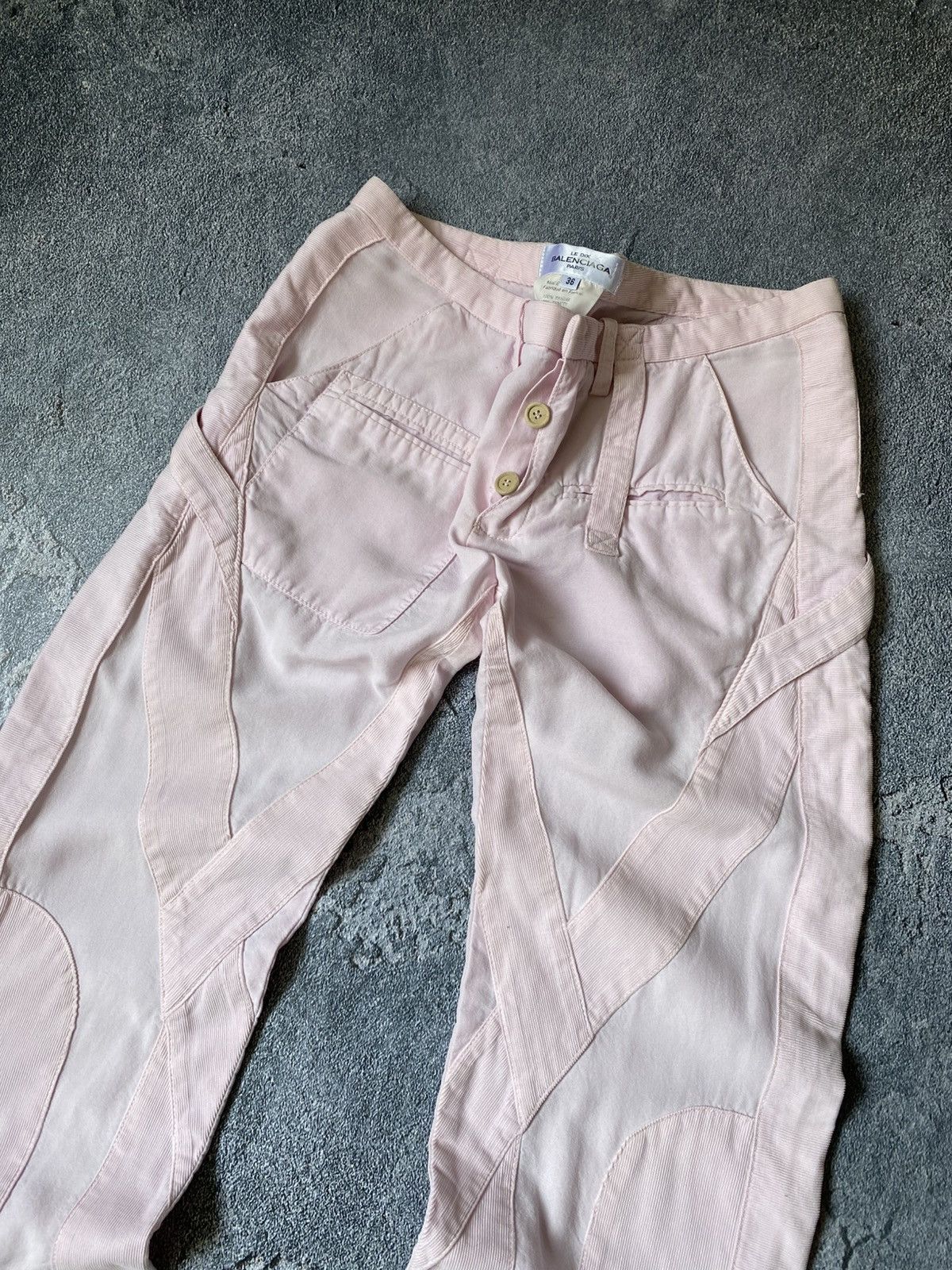 Balenciaga × Designer Balenciaga Le Dix Spring 2002 Tan Slim Cargo Pants Size 26" / US 2 / IT 38 - 6 Thumbnail