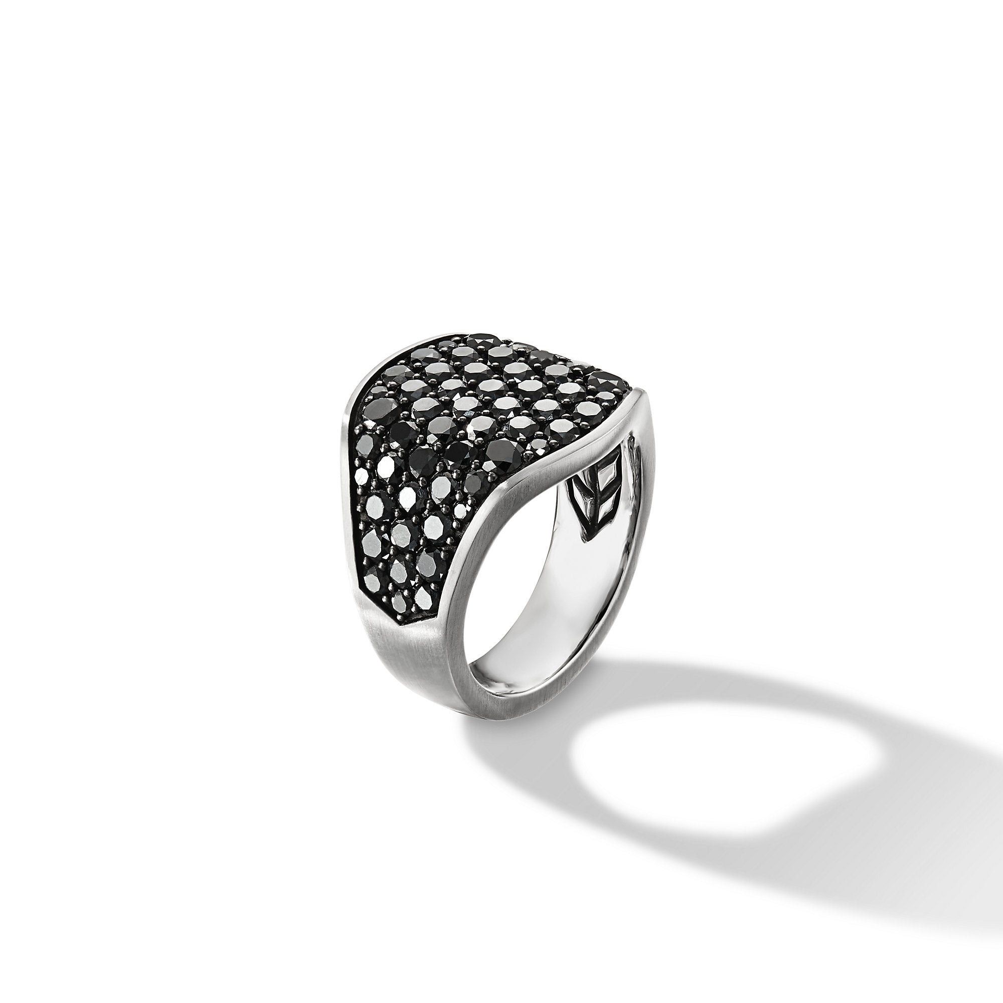 David Yurman o1w1db10325 Size:OS/ Streamline Signet Ring in Silver/Black Size ONE SIZE - 3 Thumbnail