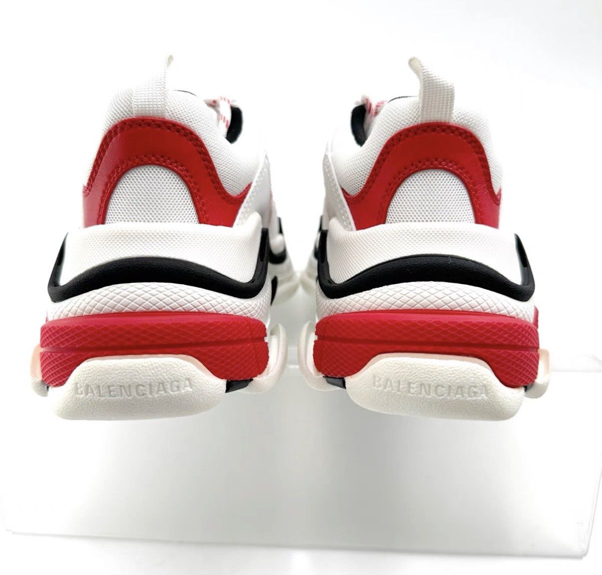 Balenciaga Balenciaga Triple S Grey Red Women's Dad Sneakers K12 Size US 6 / IT 36 - 4 Thumbnail